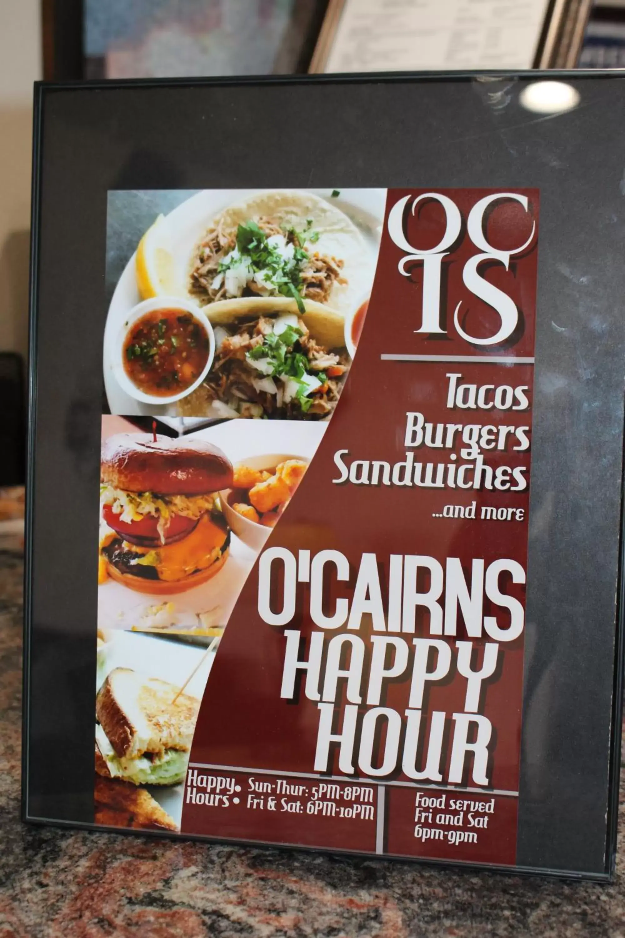 Food and drinks in O'Cairns Inn and Suites