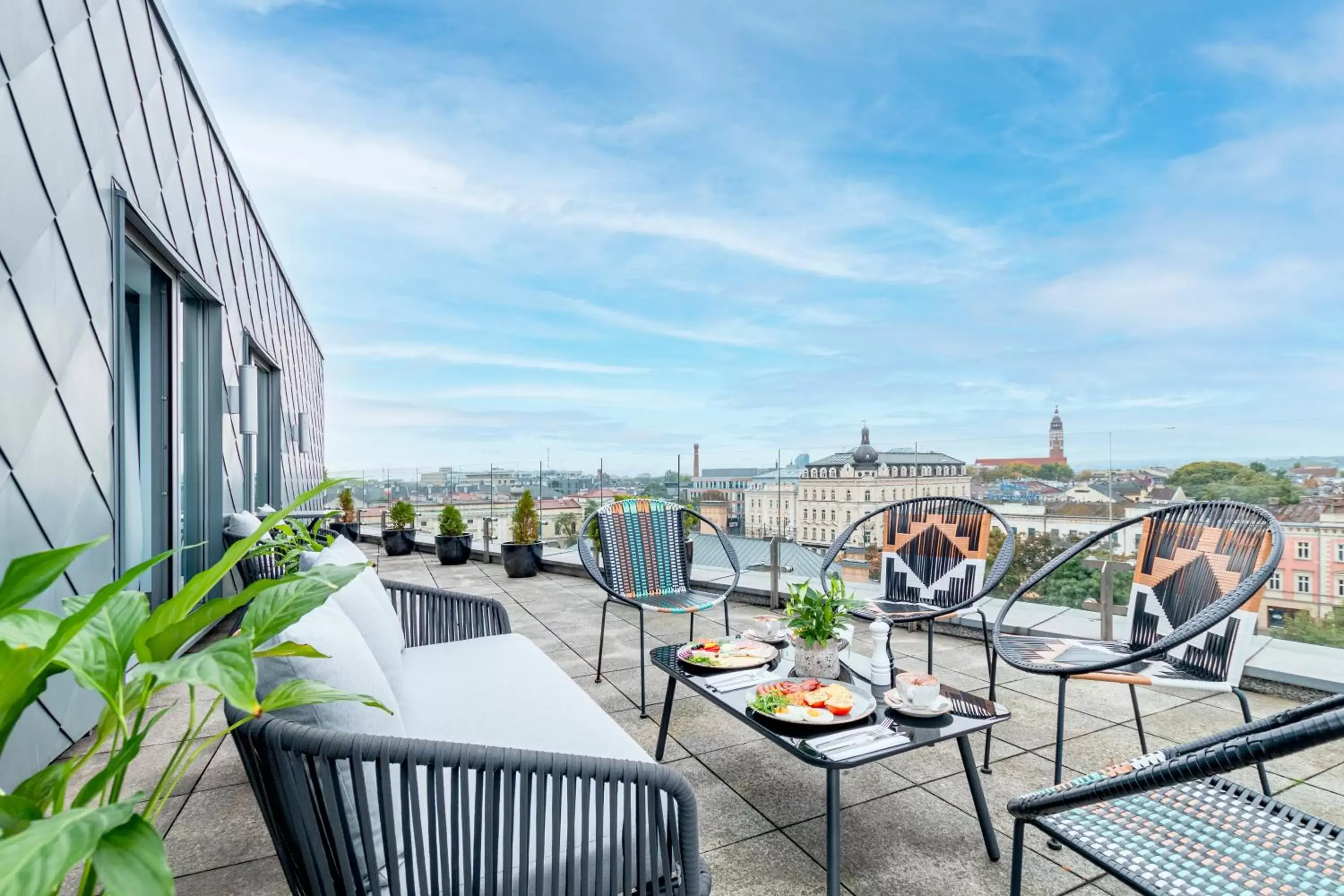 Balcony/Terrace in Vienna House by Wyndham Andel's Cracow