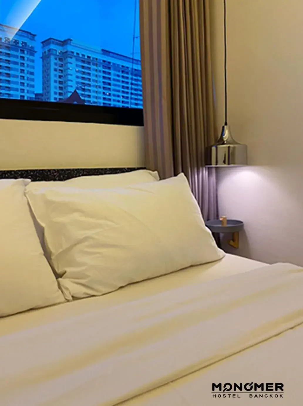 Decorative detail, Bed in Monomer Hostel Bangkok Decorative detail, Bed in Monomer Hostel Bangkok