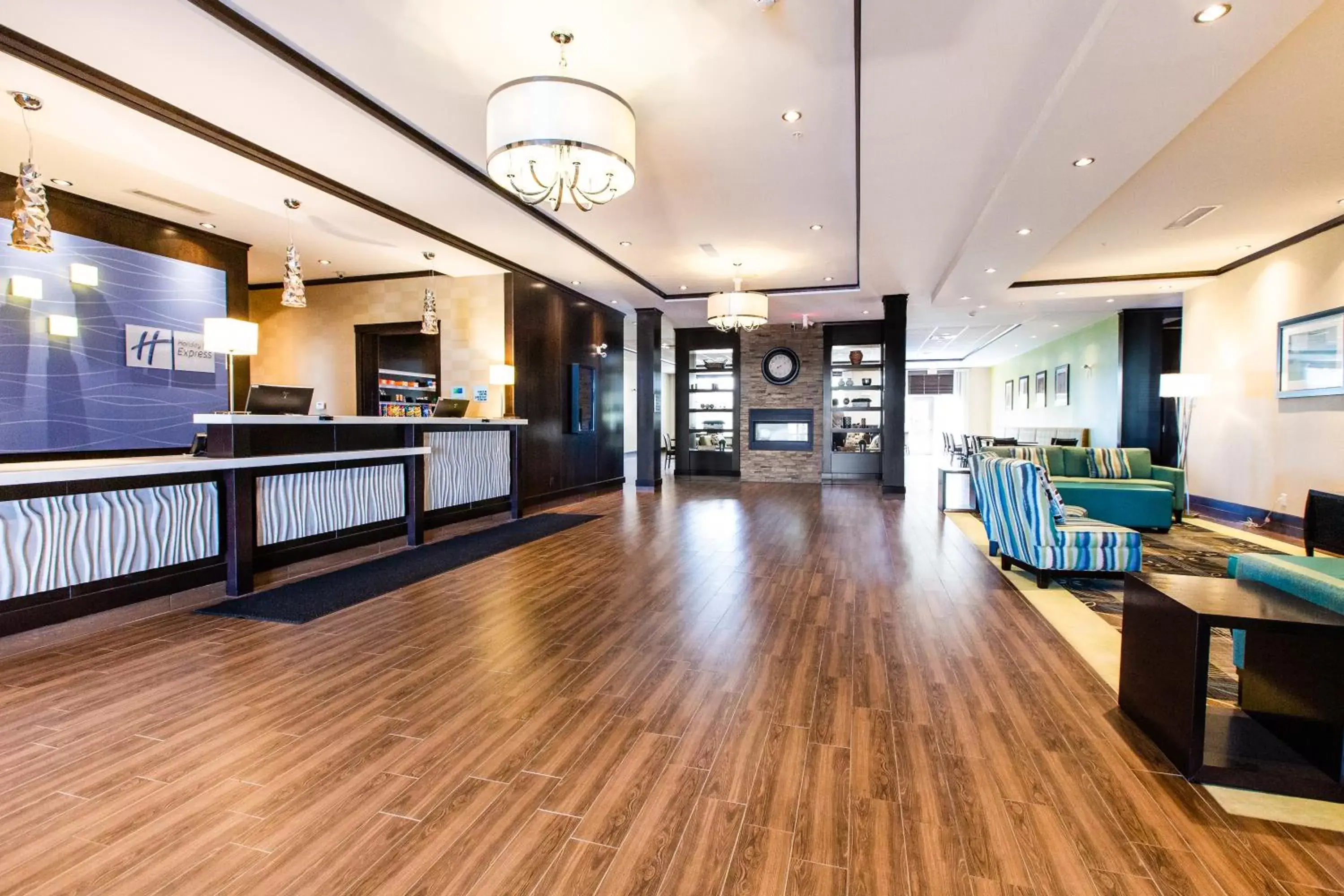 Lobby or reception, Lobby/Reception in Holiday Inn Express & Suites Spruce Grove - Stony Plain, an IHG Hotel