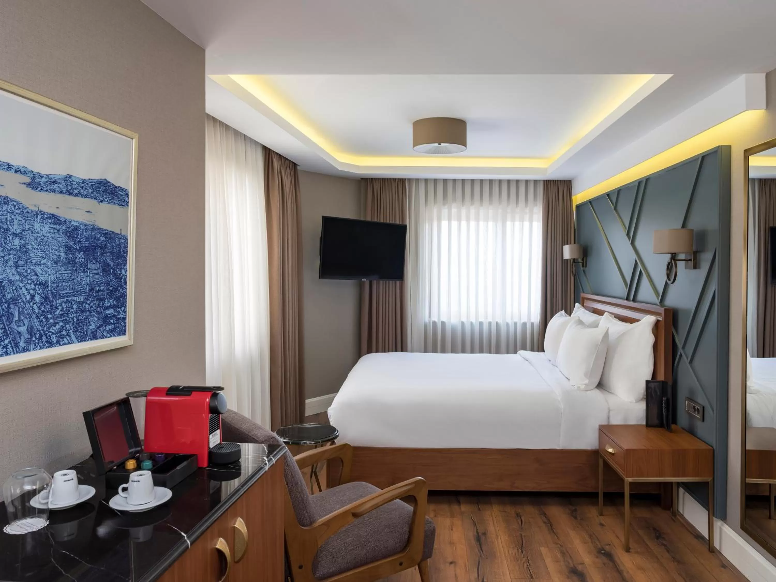 TV and multimedia, Bed in Azzap Hotel Galata