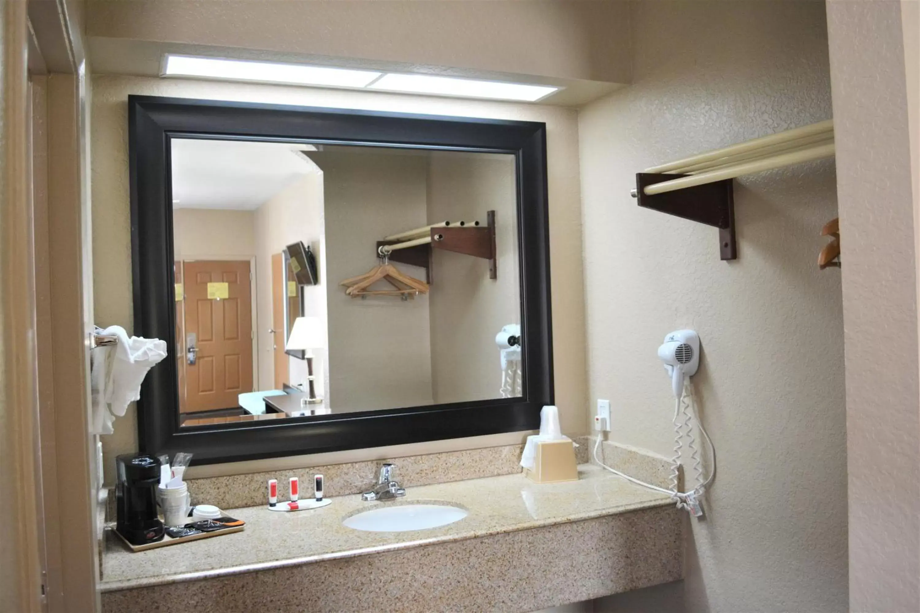 Bathroom in Super 8 by Wyndham Galveston