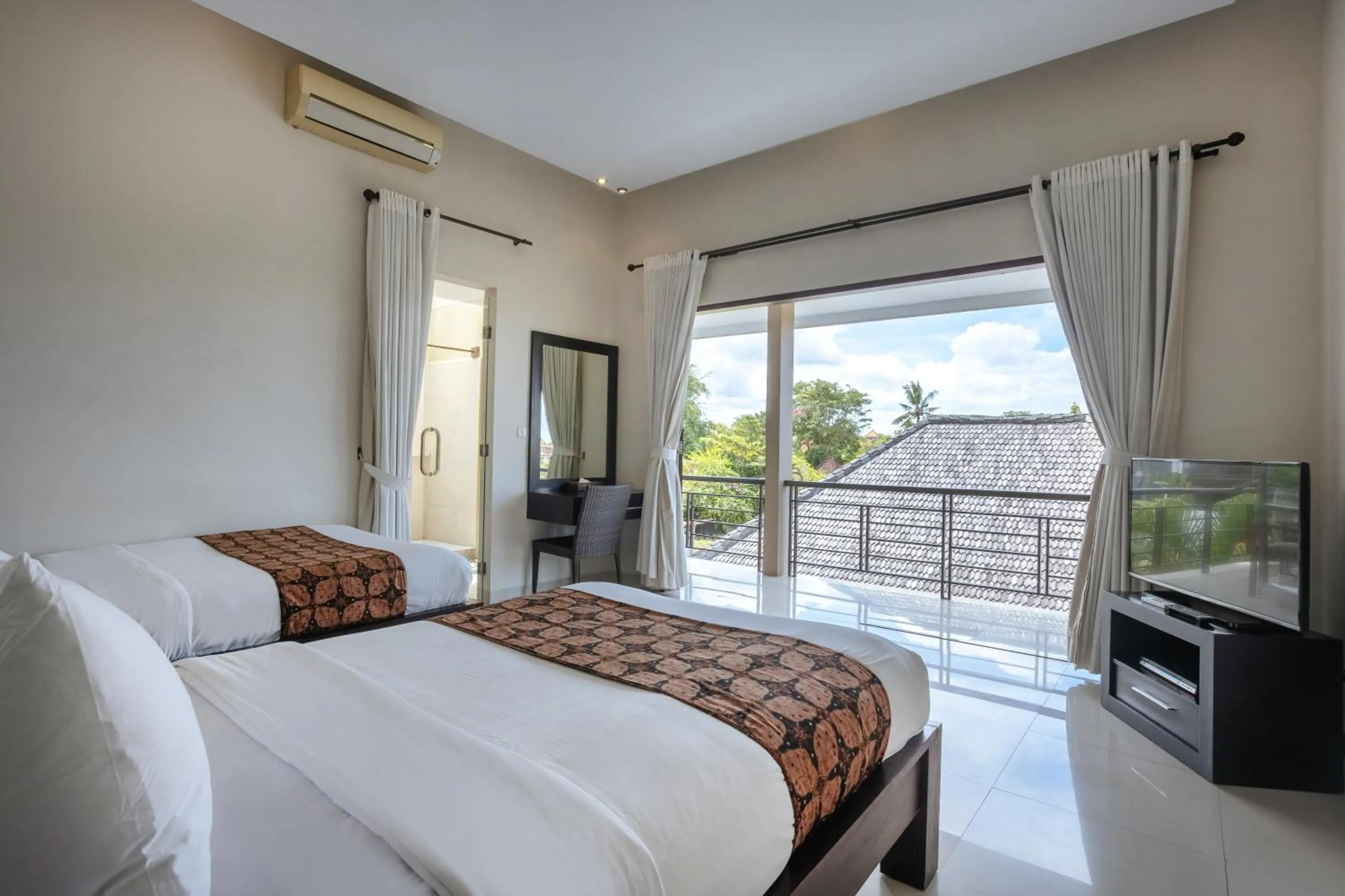 Bed in The Bidadari Villas and Spa Umalas - Seminyak