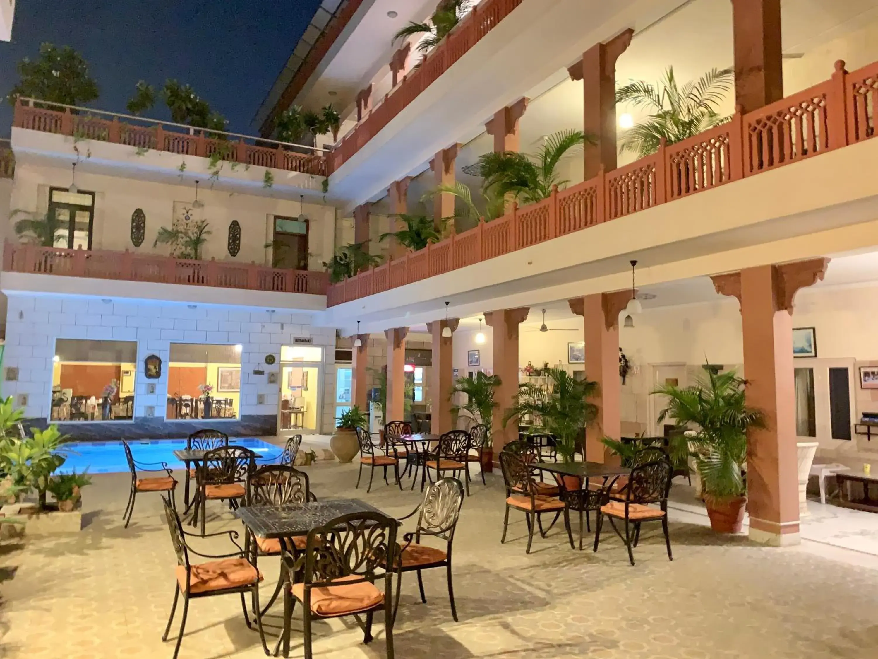 Patio in Suryaa Villa Jaipur - A Boutique Heritage Haveli