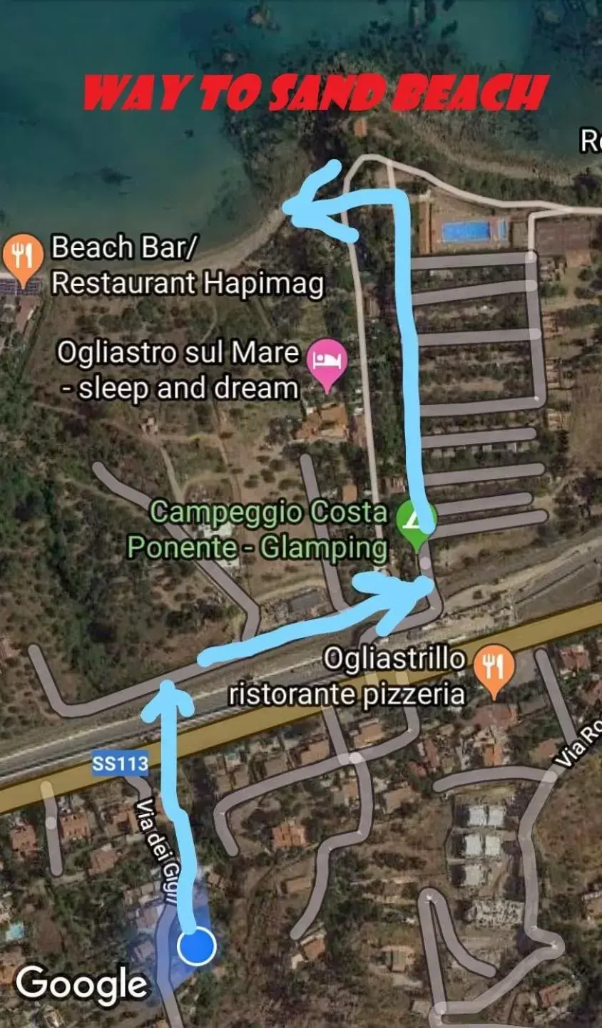 Off site, Bird's-eye View in Stanza in Villa con giardino vista mare