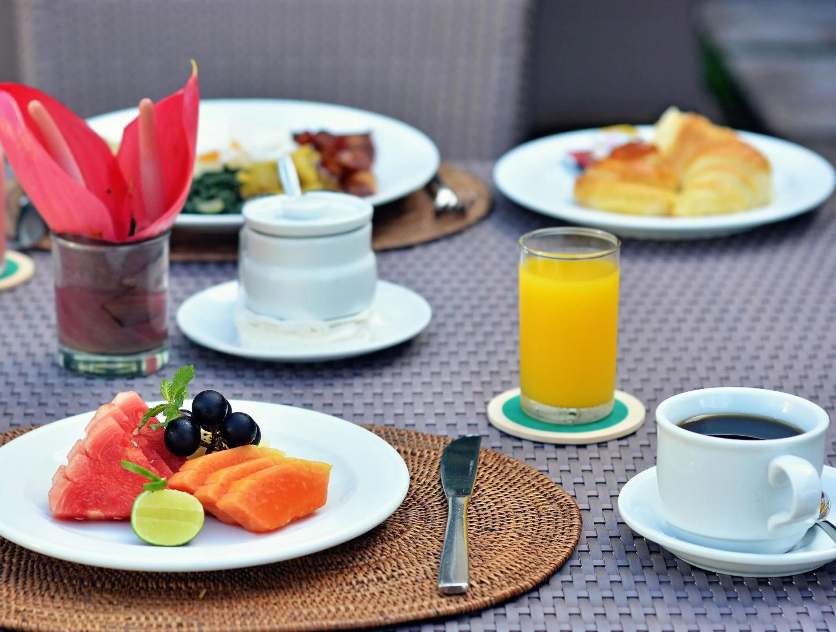 American breakfast in Pertiwi Resort & Spa
