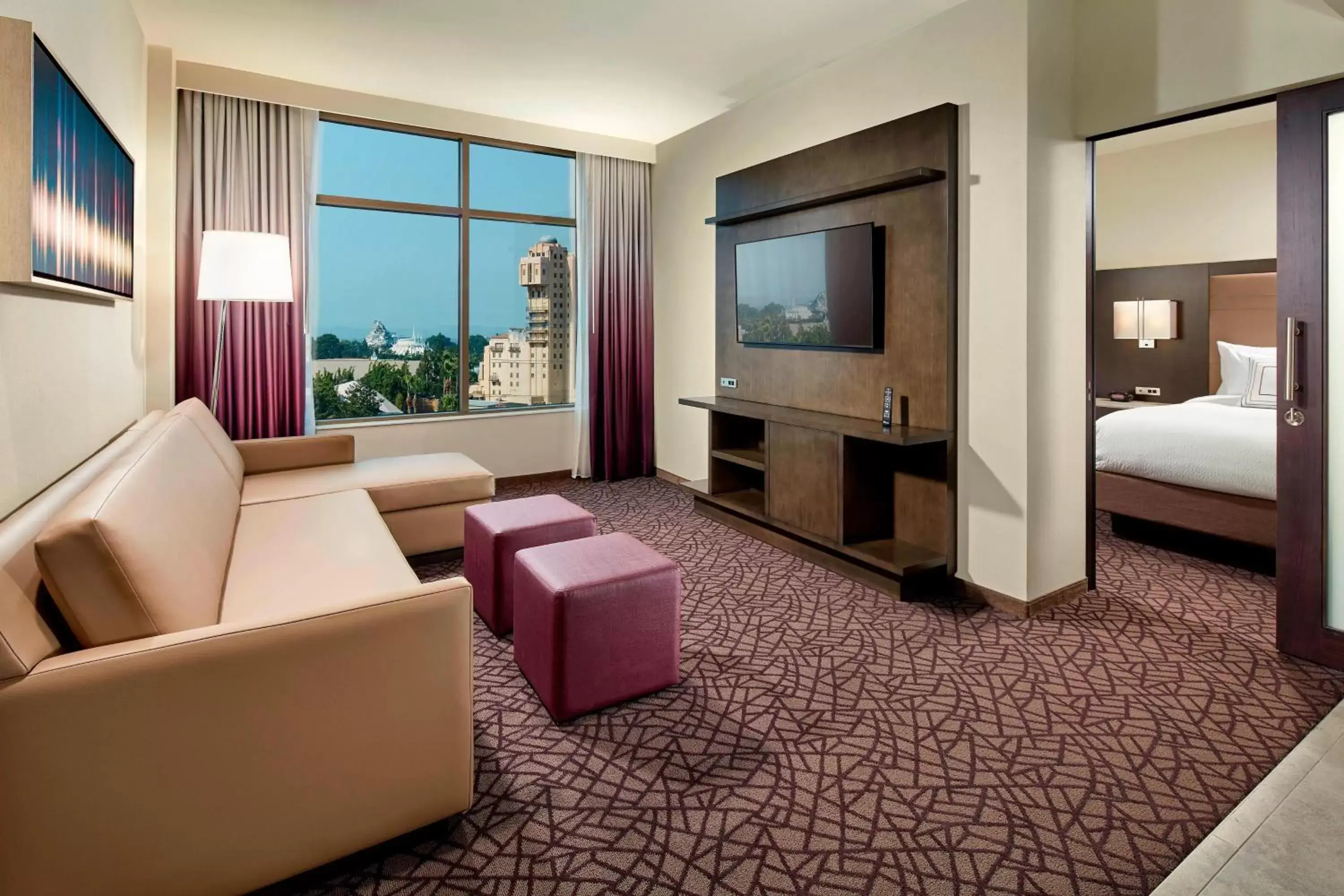 Bedroom, Seating Area in Residence Inn by Marriott at Anaheim Resort/Convention Center