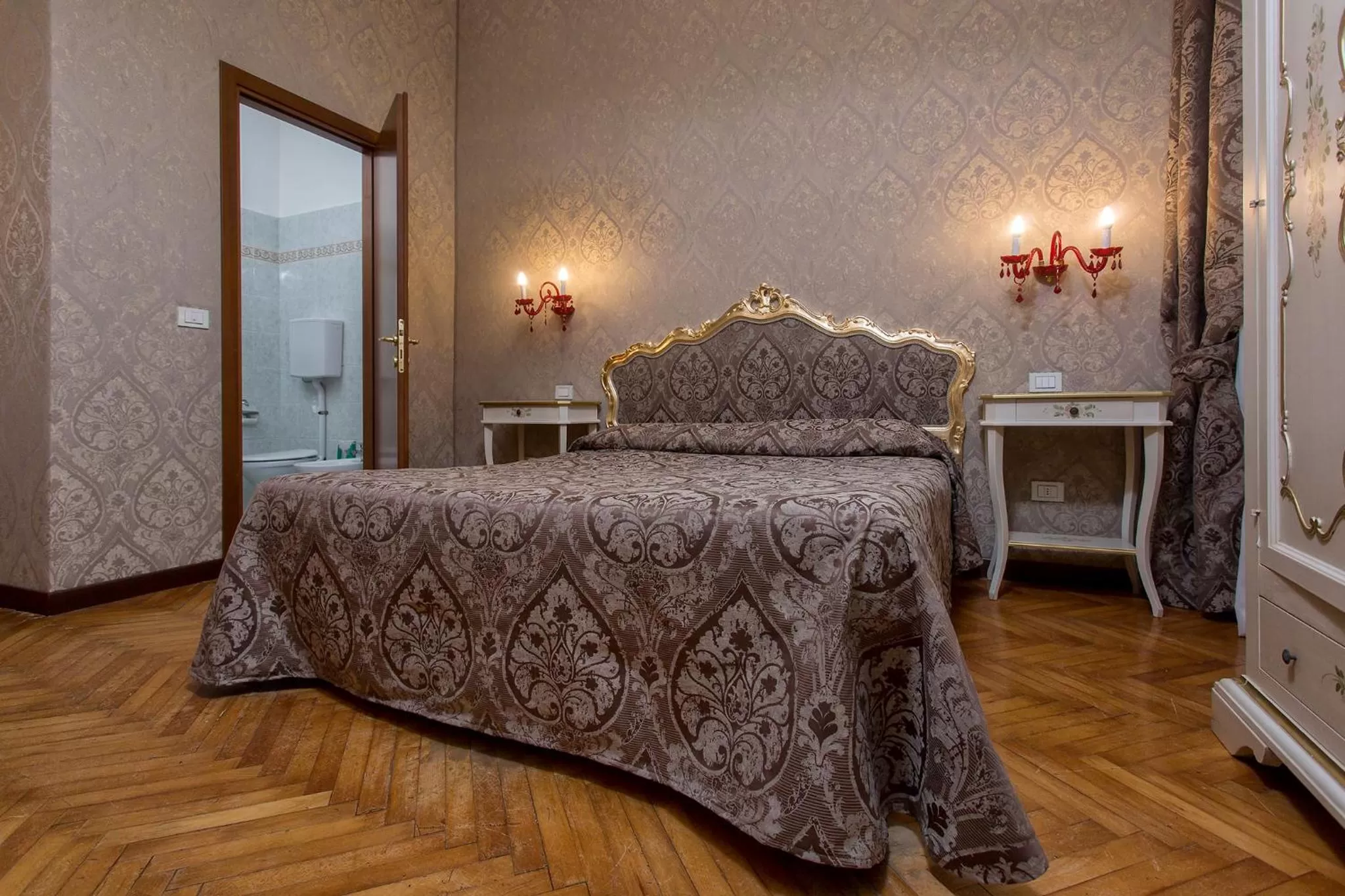 Bed in Hotel Mezzo Pozzo