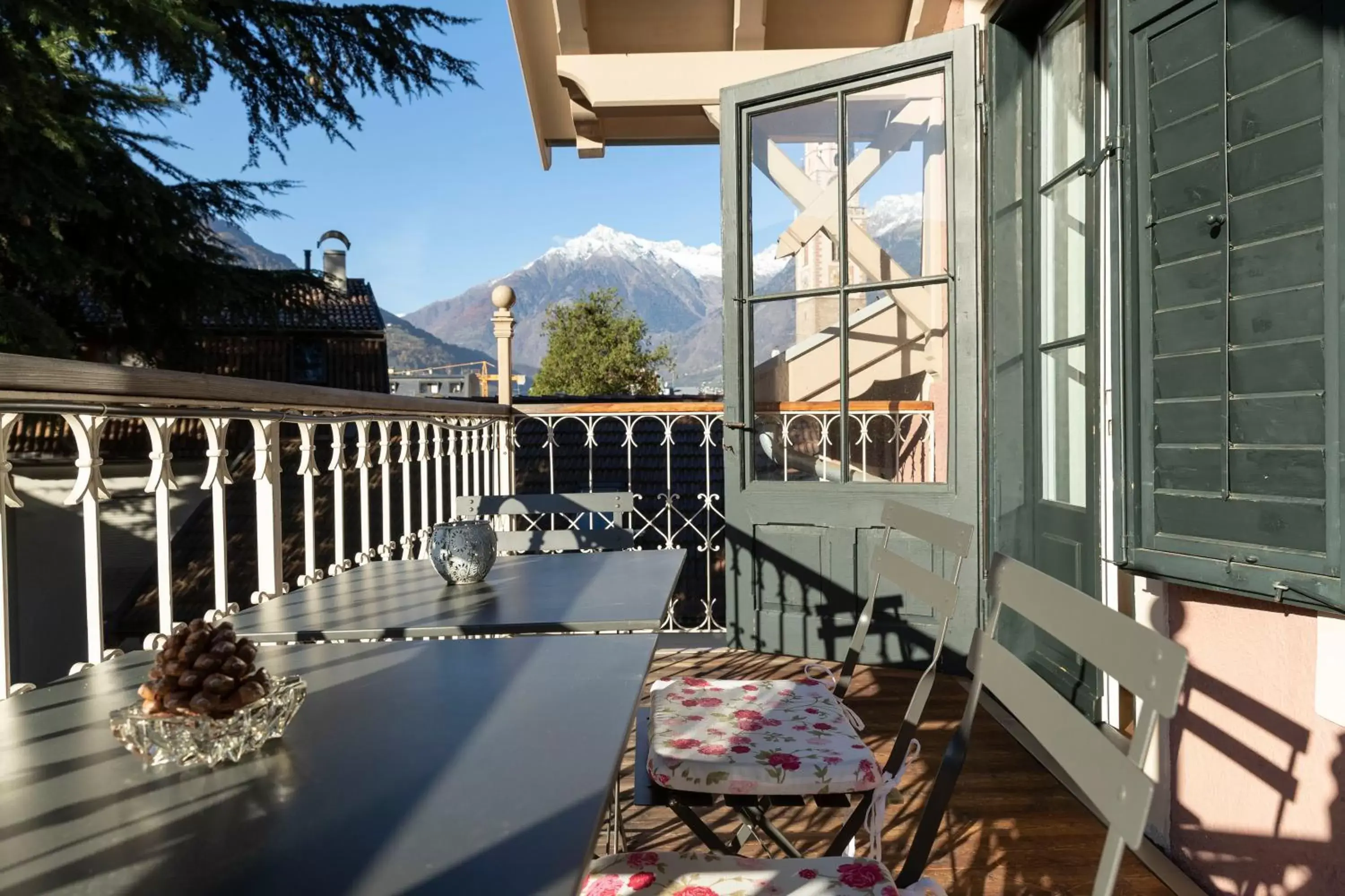 Balcony/Terrace in Villa Bergmann Suites Meran