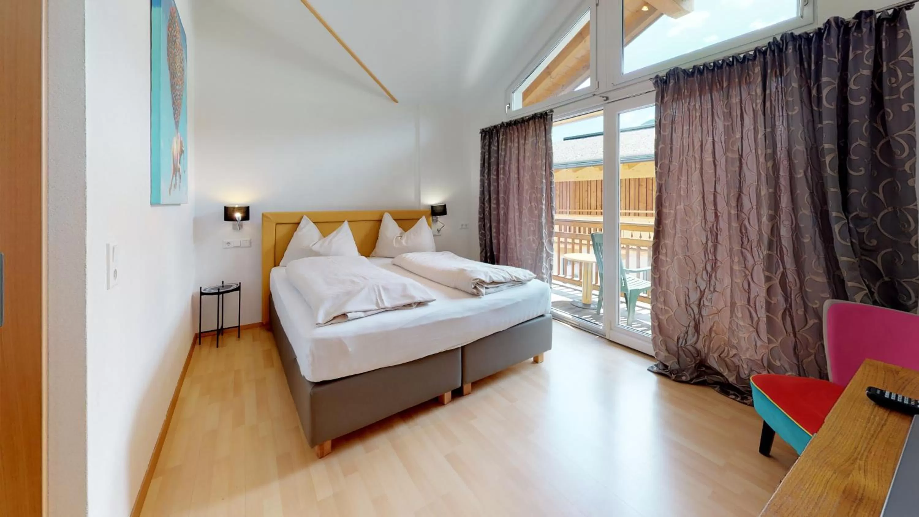 Photo of the whole room, Bed in Home suite home