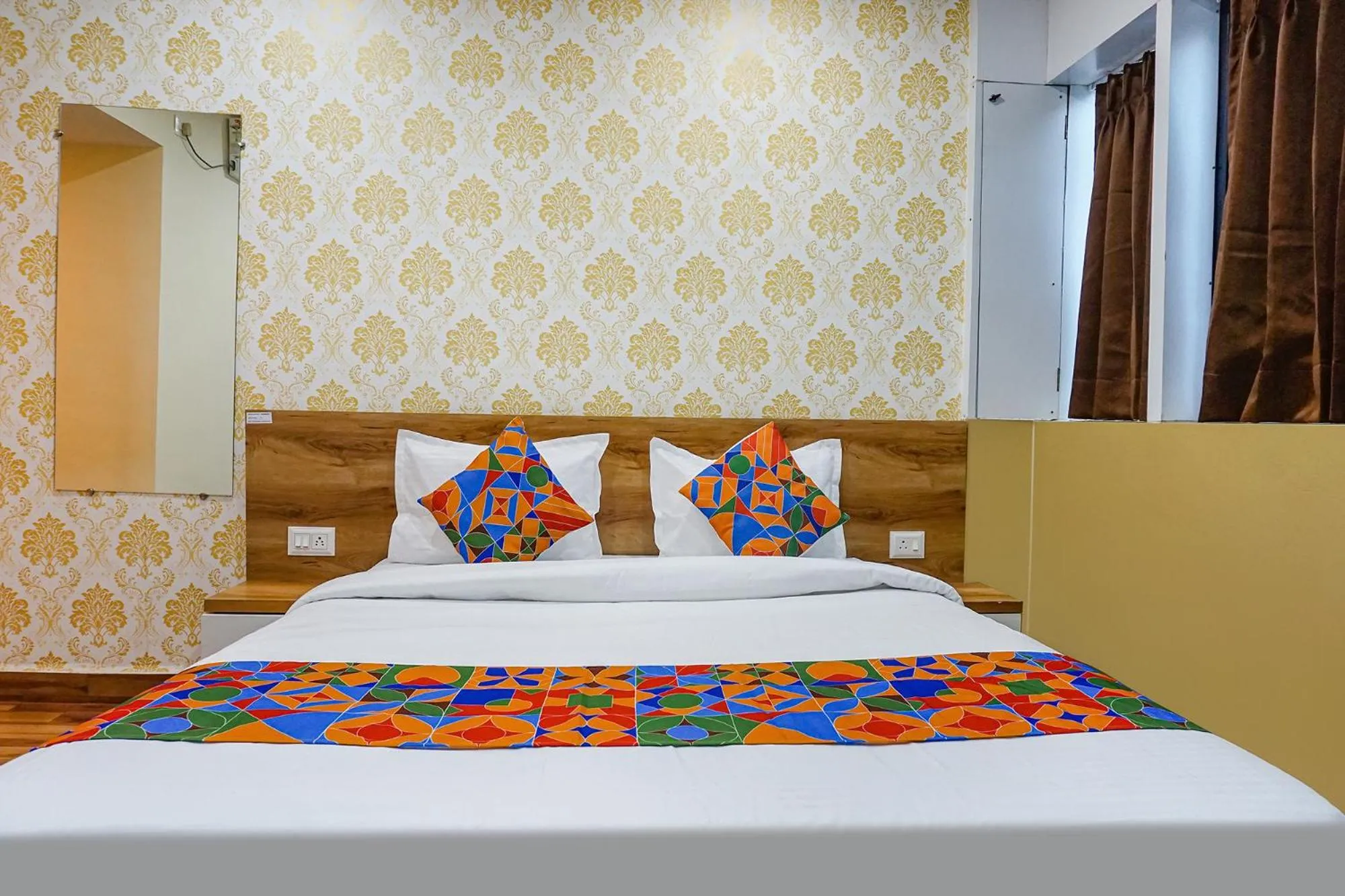 Bed in FabHotel Tan Square - Nr Eon IT Park