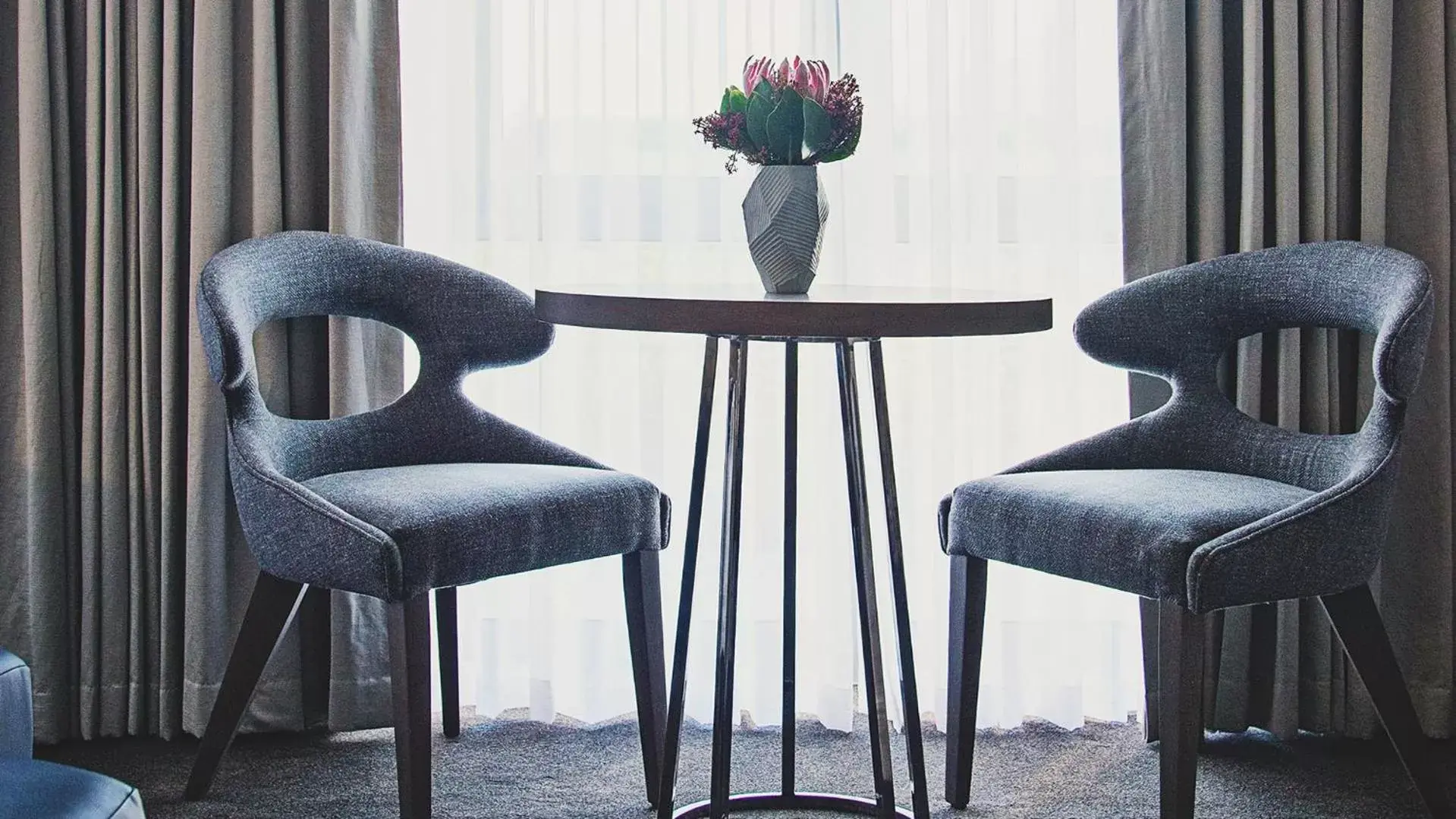 Seating Area in The Manor House at the Queen Victoria Hotel by NEWMARK