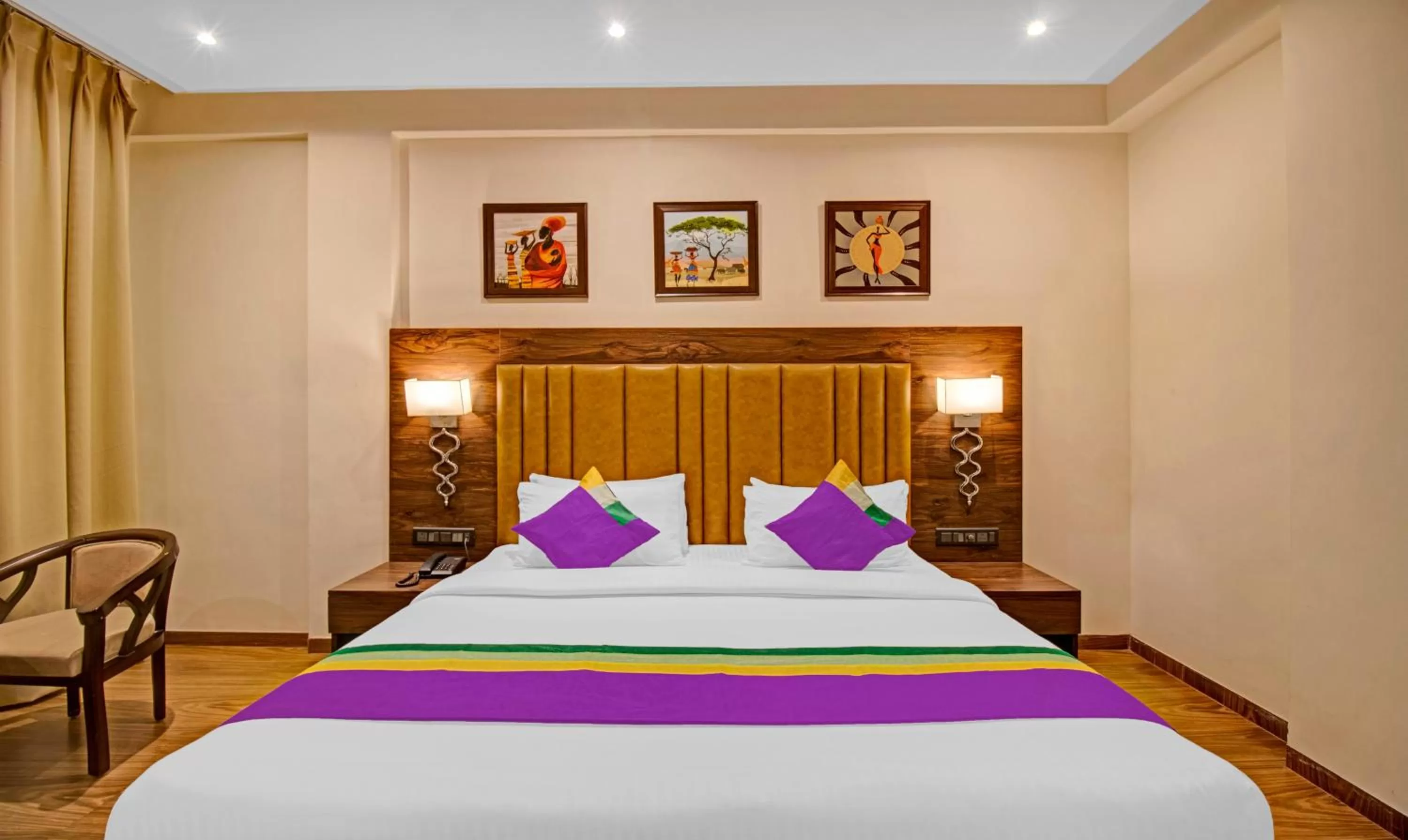 Bedroom, Bed in Treebo Premium Median Inn