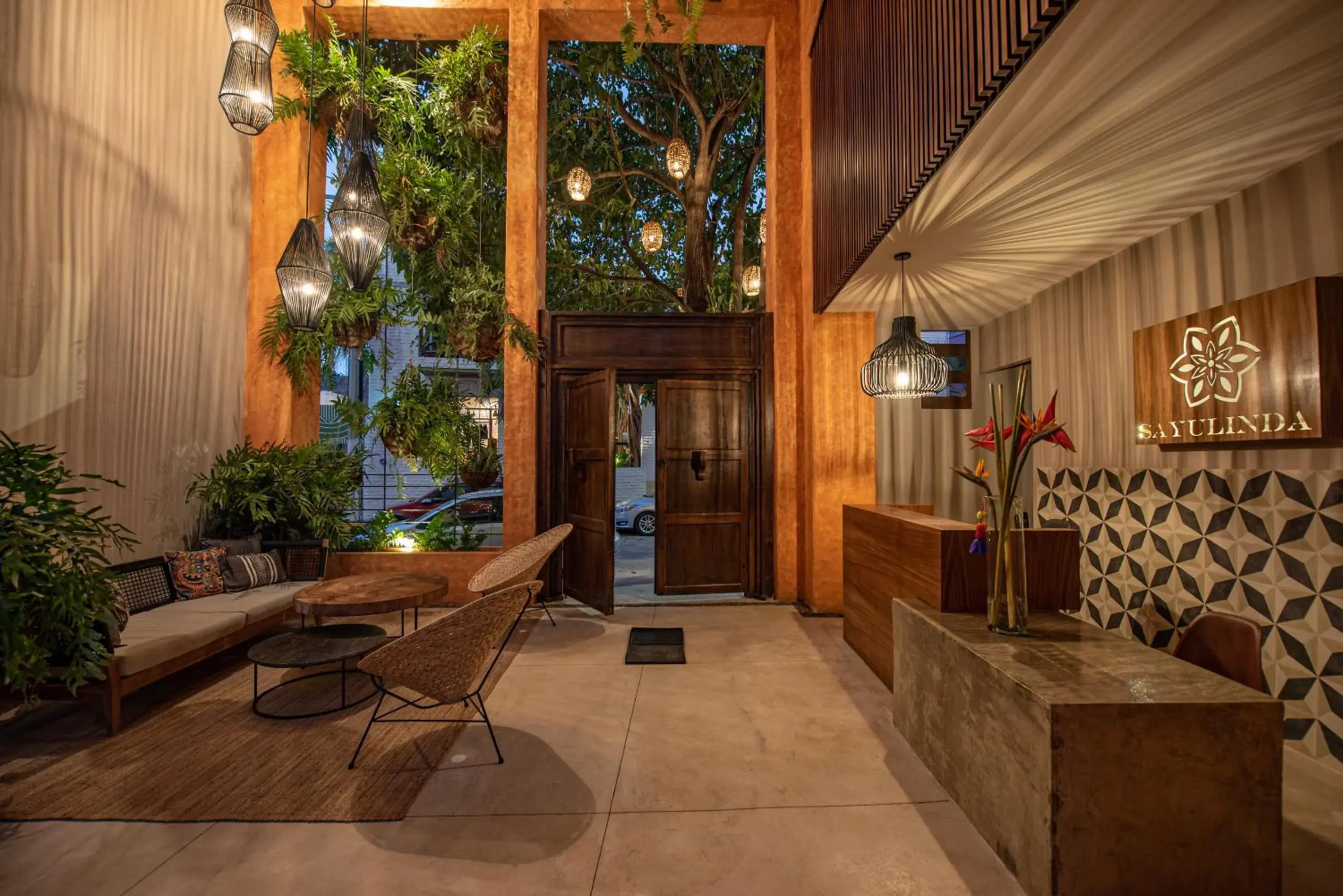 Lobby or reception in Sayulinda Hotel Lobby or reception in Sayulinda Hotel