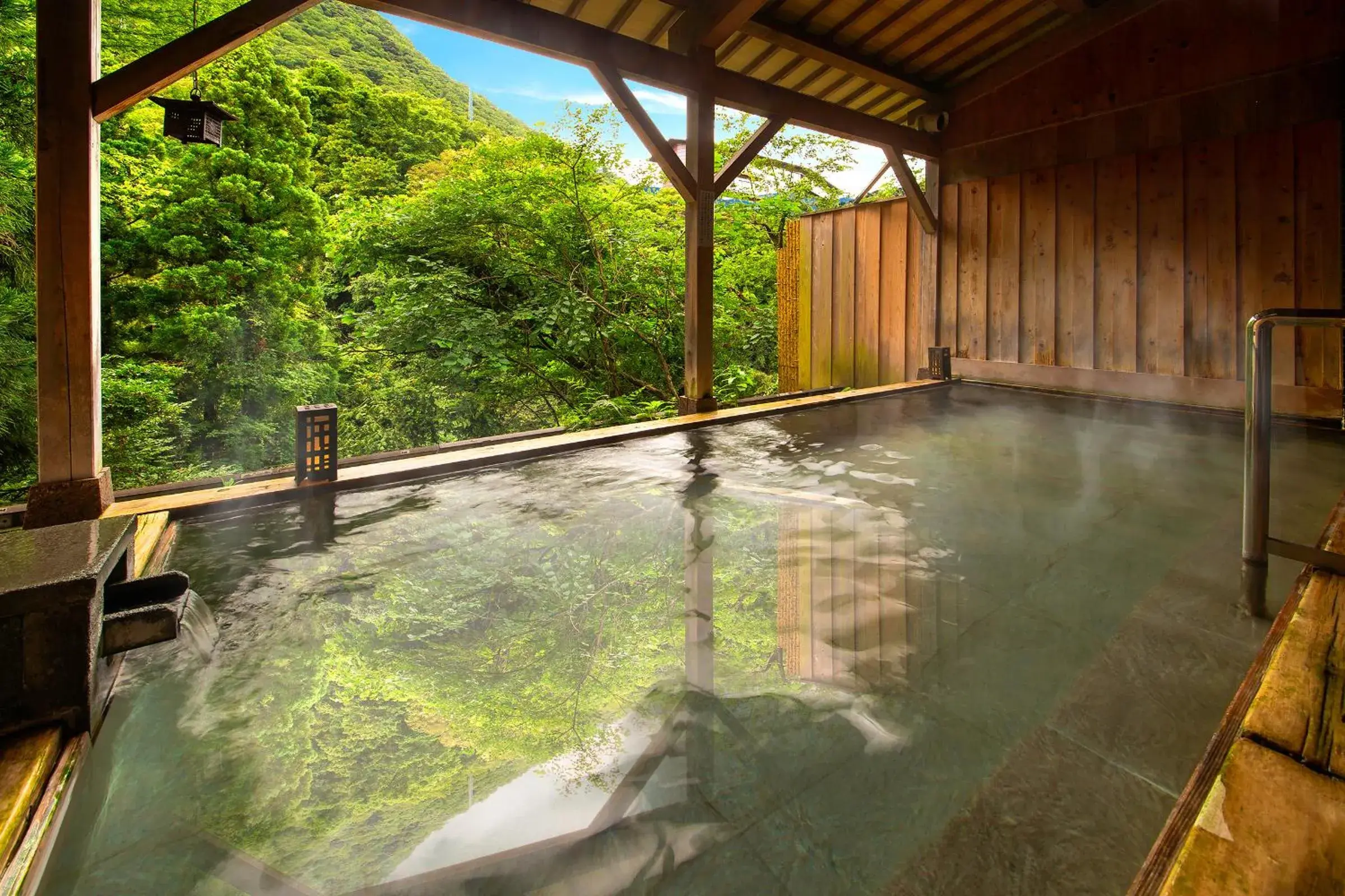 Hot Spring Bath, Swimming Pool in Ohanami Kyubei