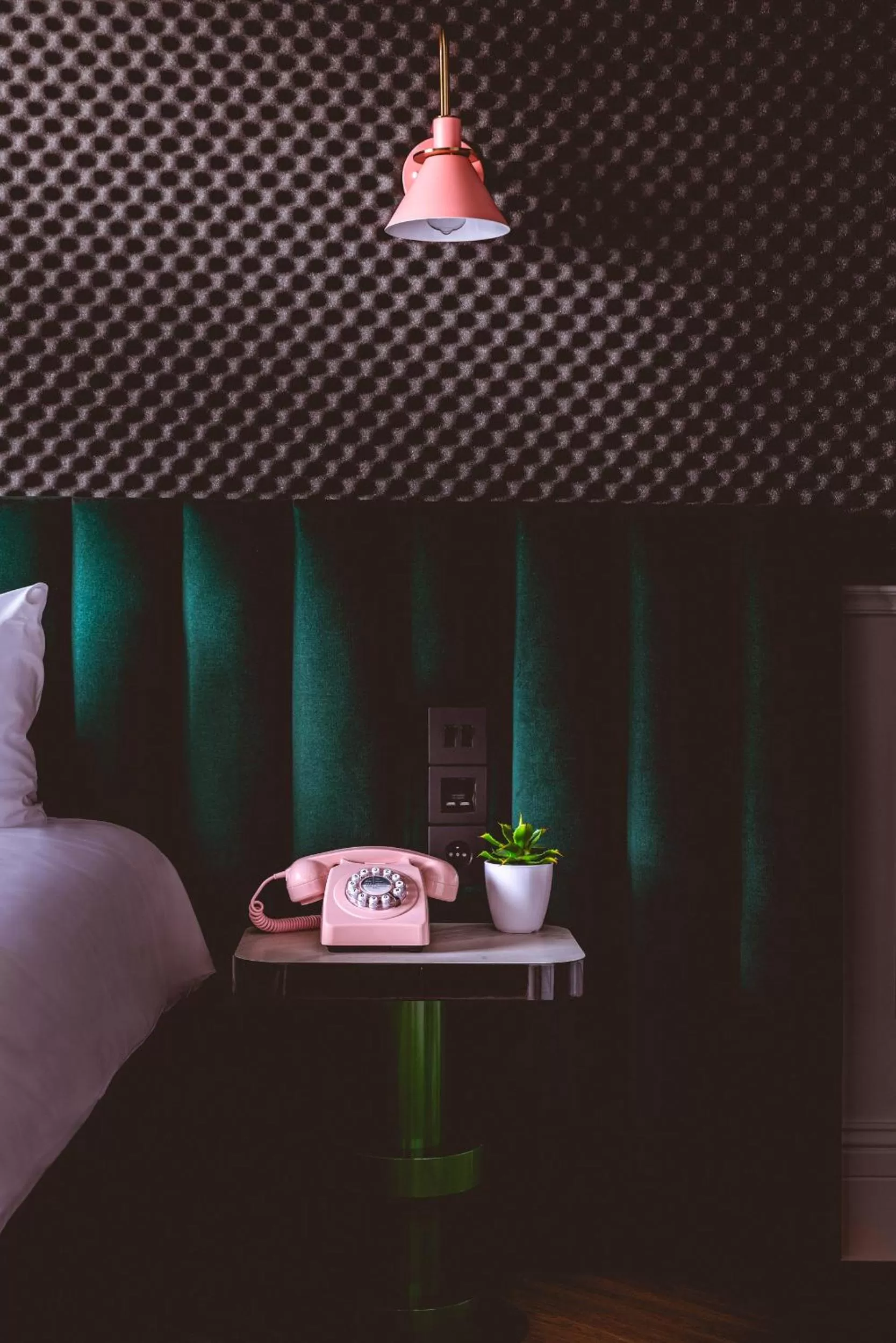 Decorative detail, Bed in The ReMIX Hotel