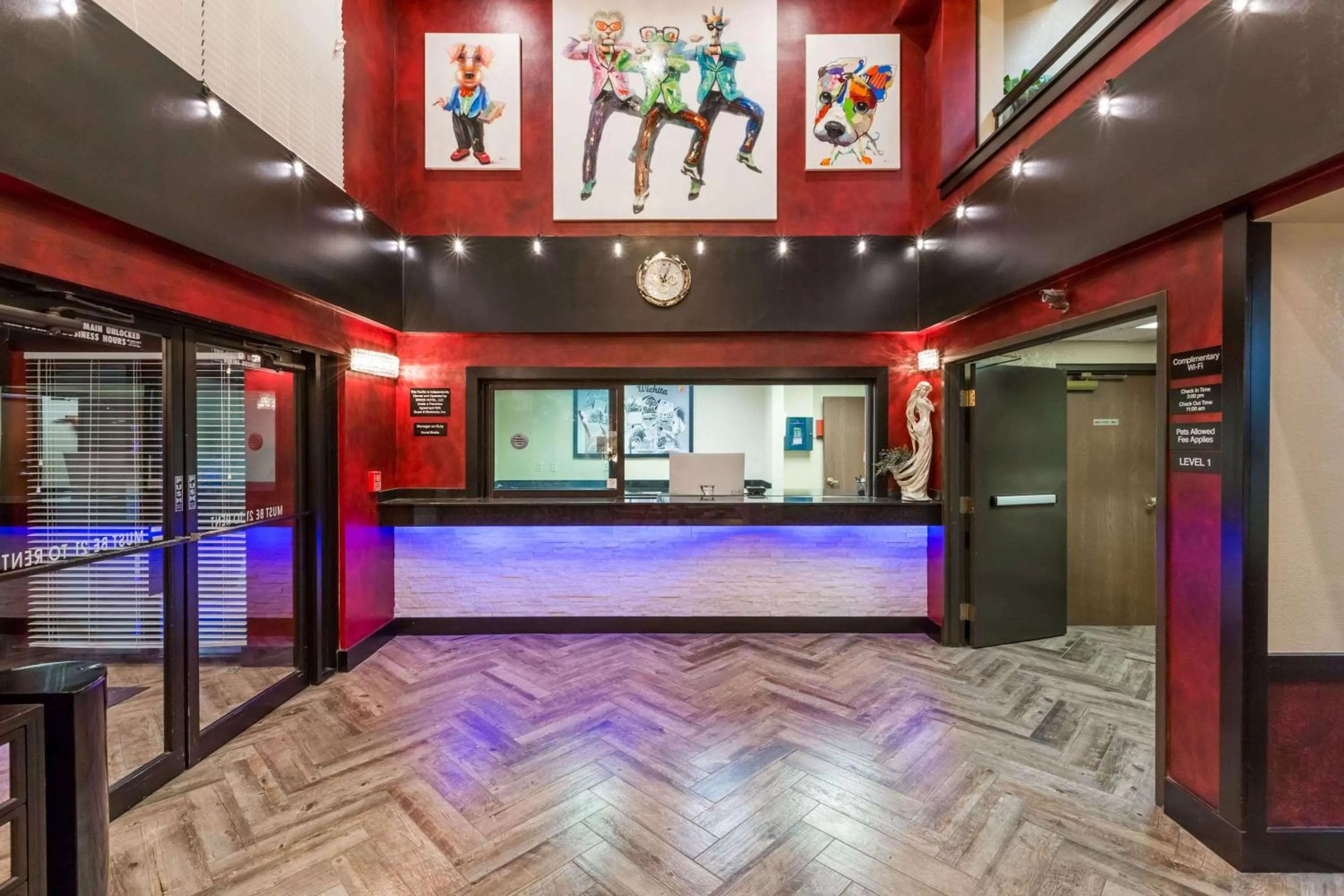 Lobby or reception in Super 8 by Wyndham Wichita North