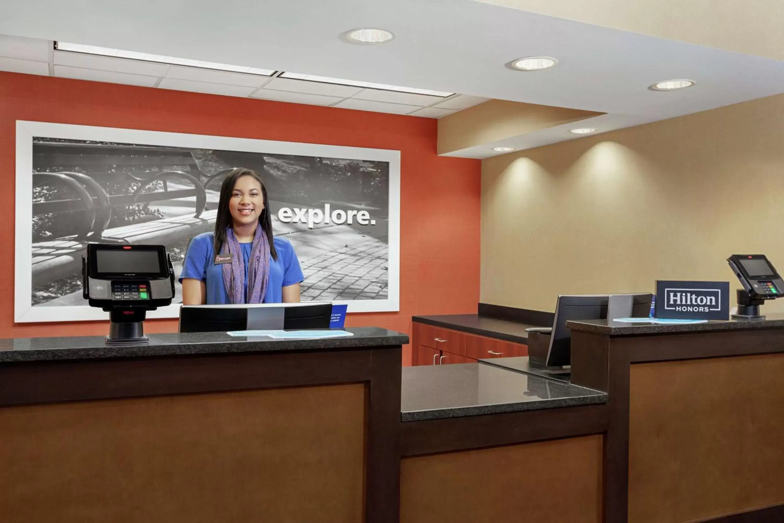 Lobby or reception, Lobby/Reception in Hampton by Hilton Oklahoma City I-40 East- Tinker AFB