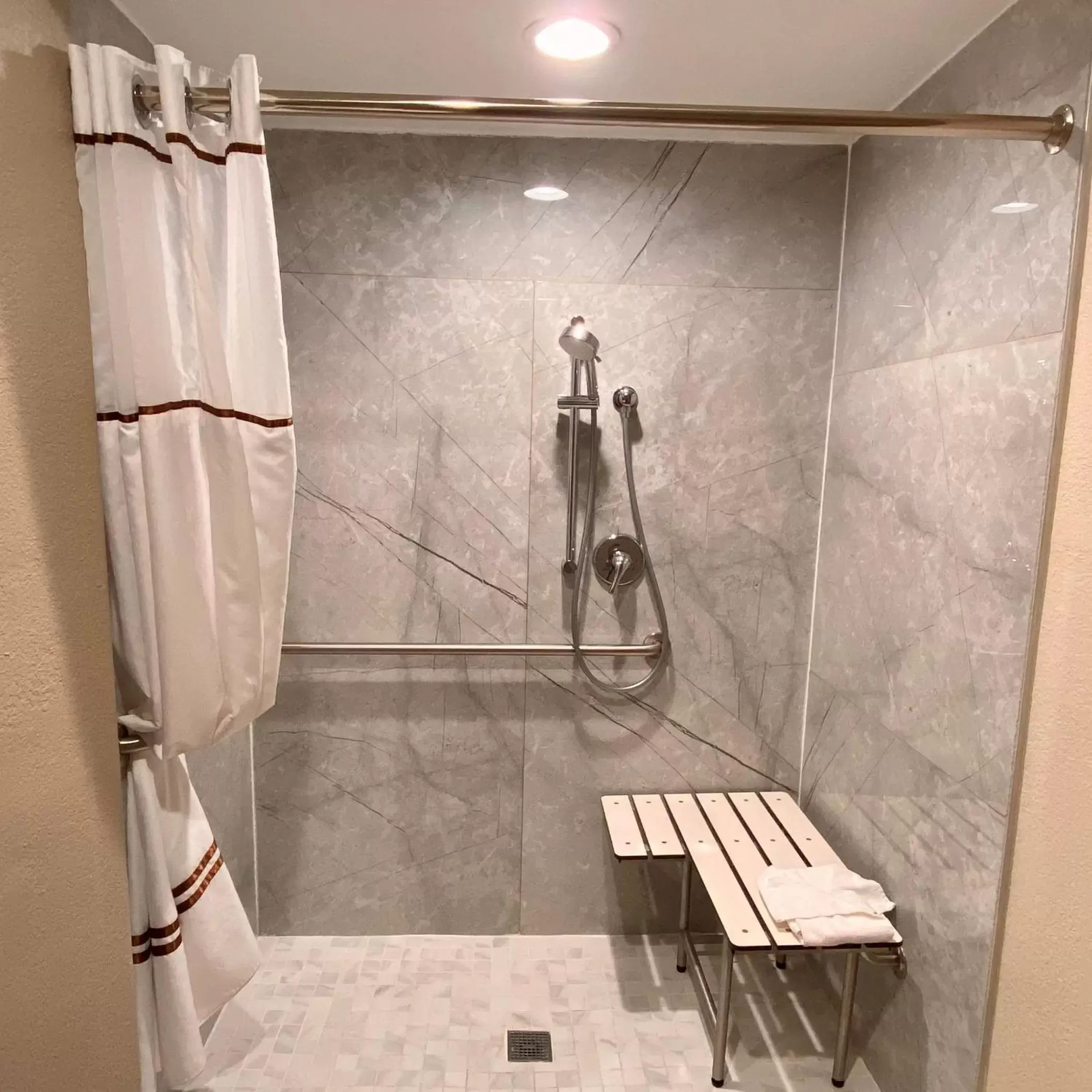 Bathroom in SureStay Hotel by Best Western Santa Cruz