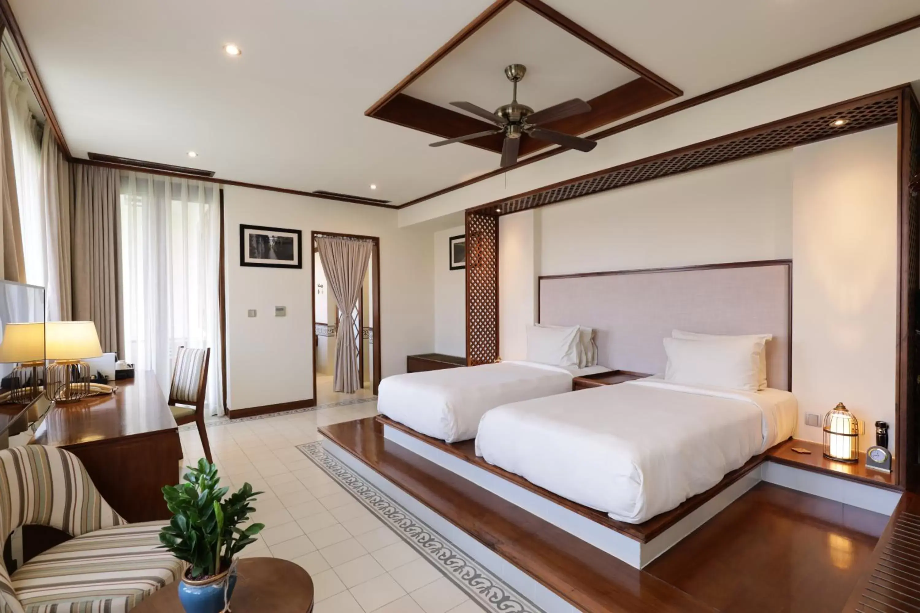 Bed in Almanity Hoi An Resort & Spa