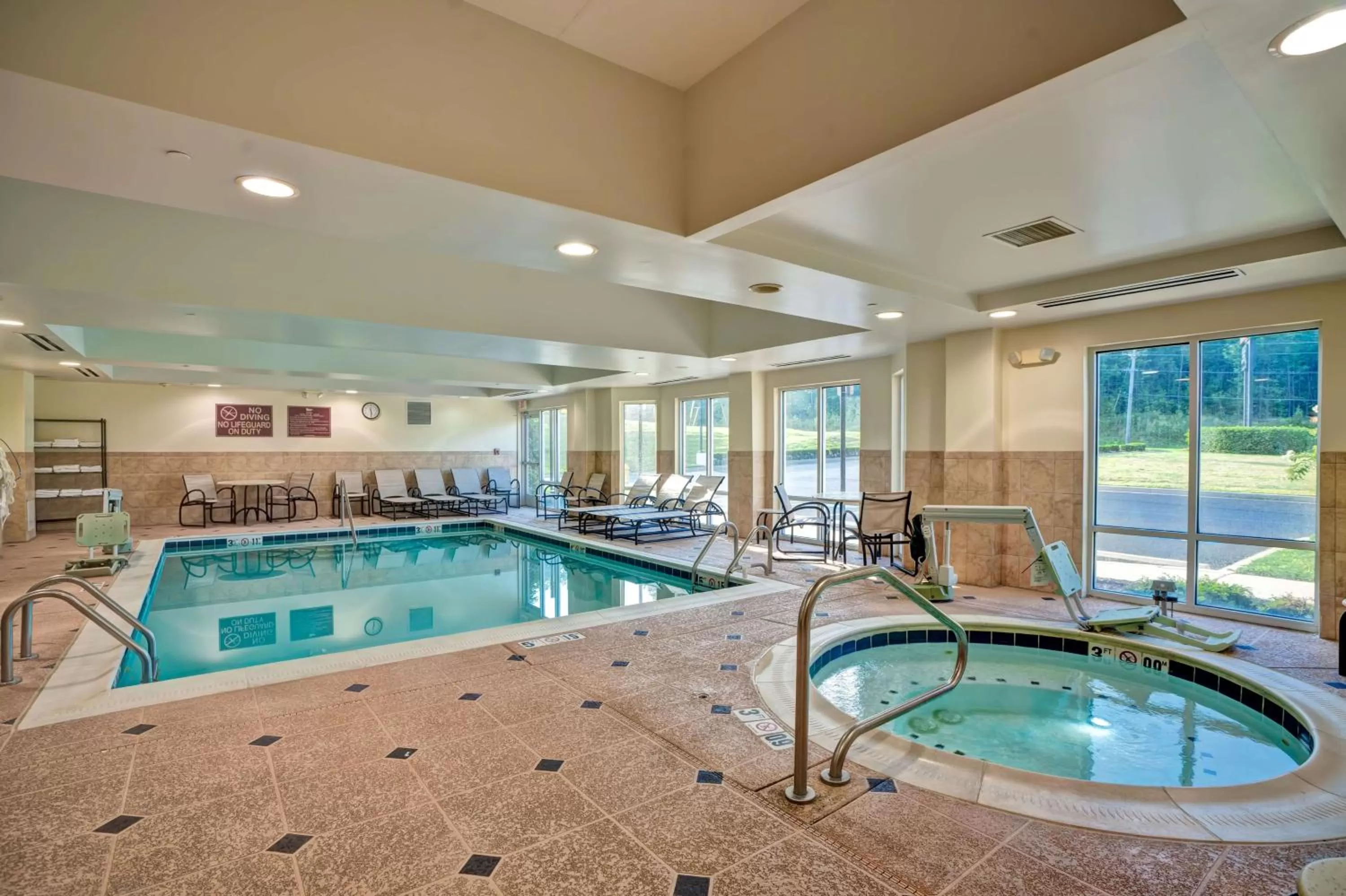 Pool view in Homewood Suites by Hilton Bel Air