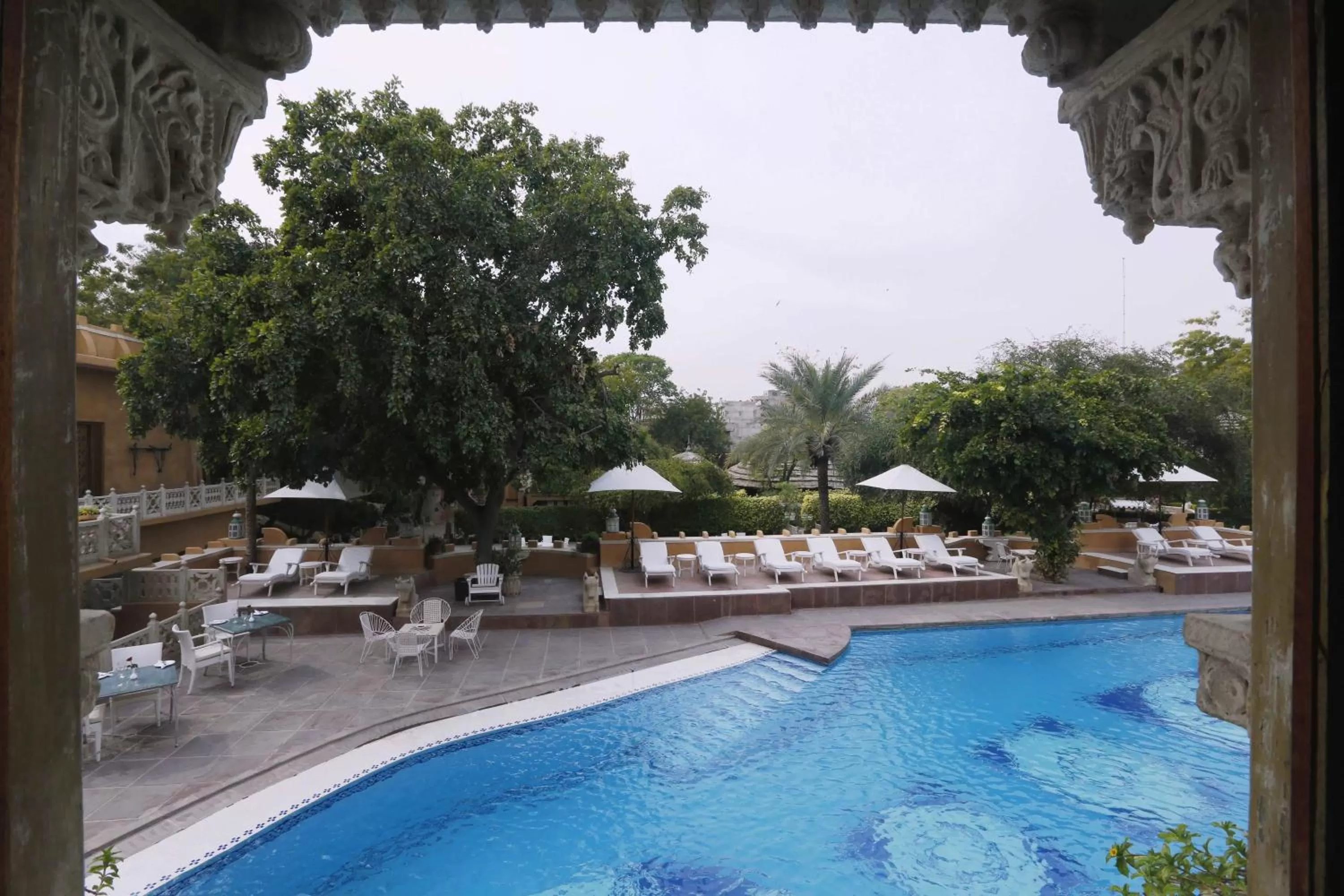 Swimming pool in Ajit Bhawan - A Palace Resort
