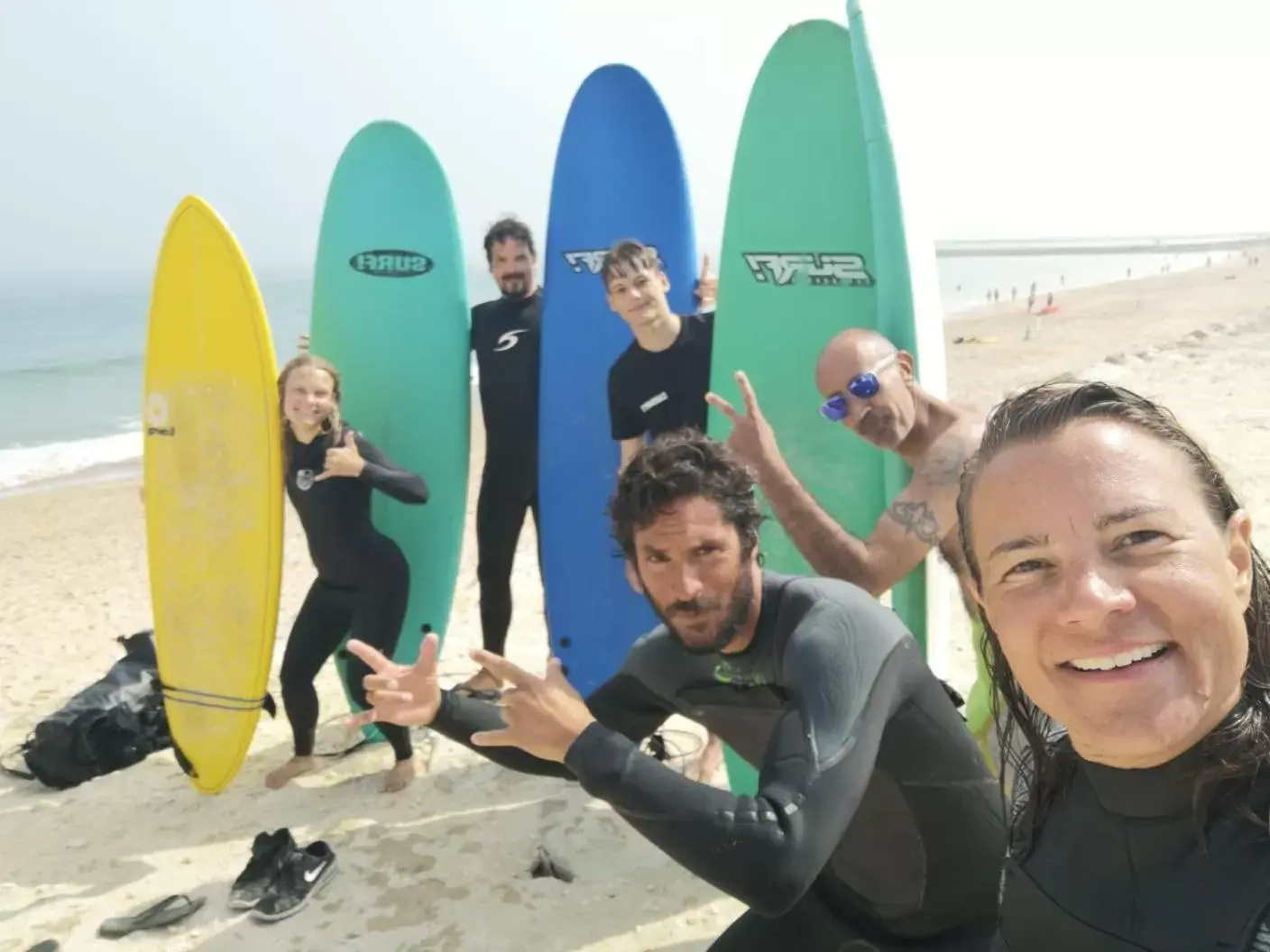 group of guests in Lisbon Surf Villa