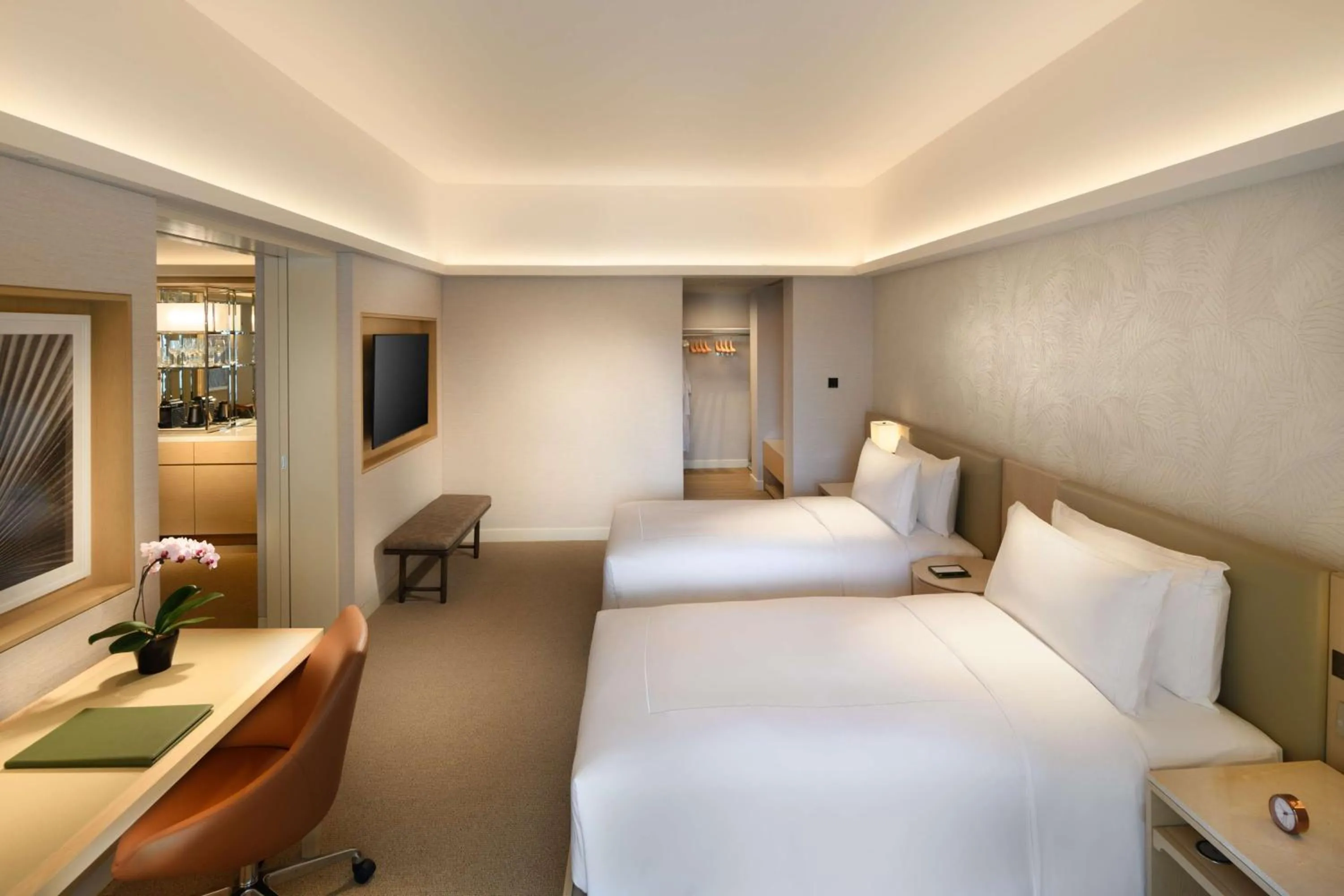 Bed in Conrad Singapore Orchard