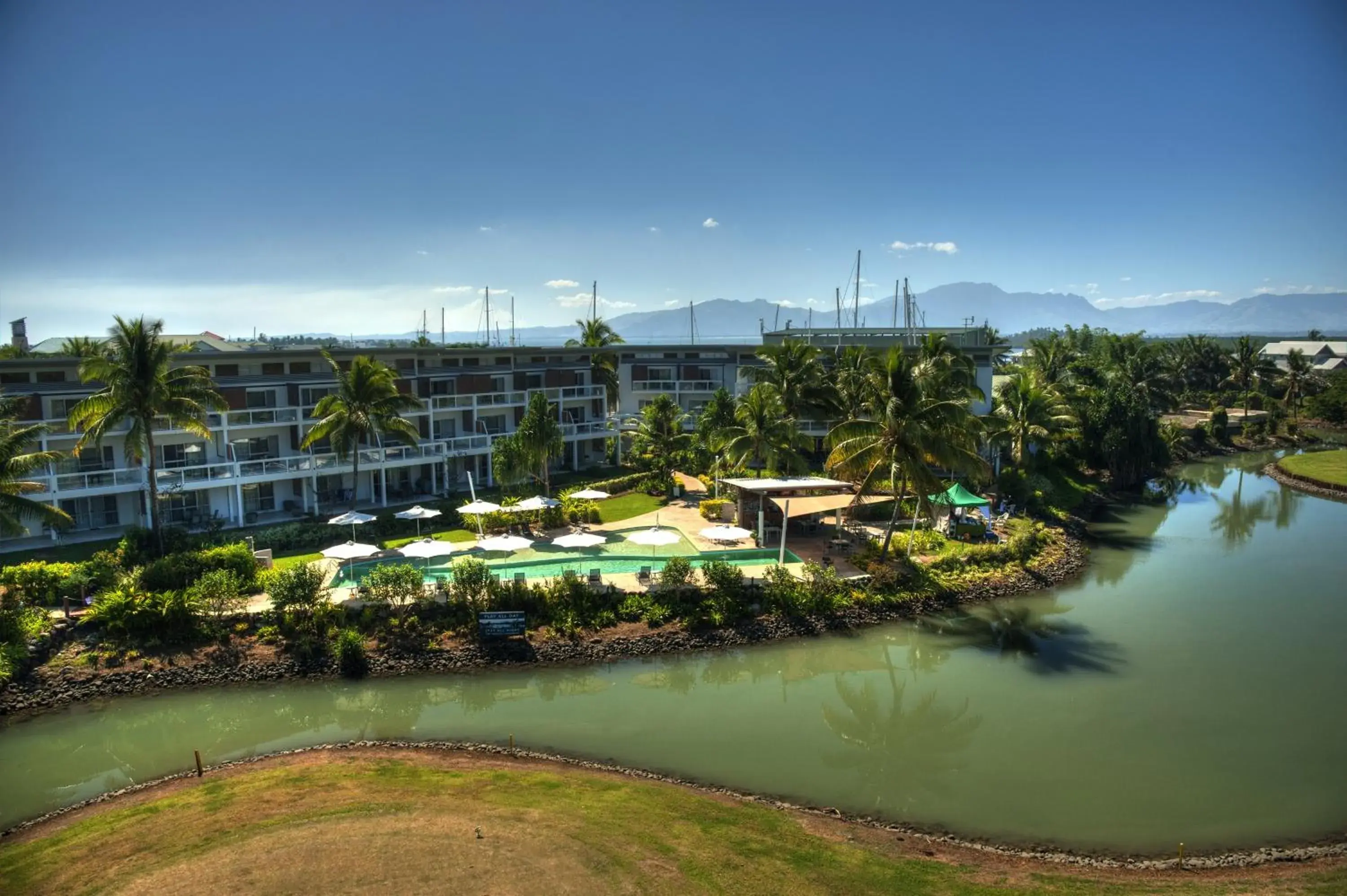 Bird's eye view in The Terraces Apartments Denarau Bird's eye view in The Terraces Apartments Denarau