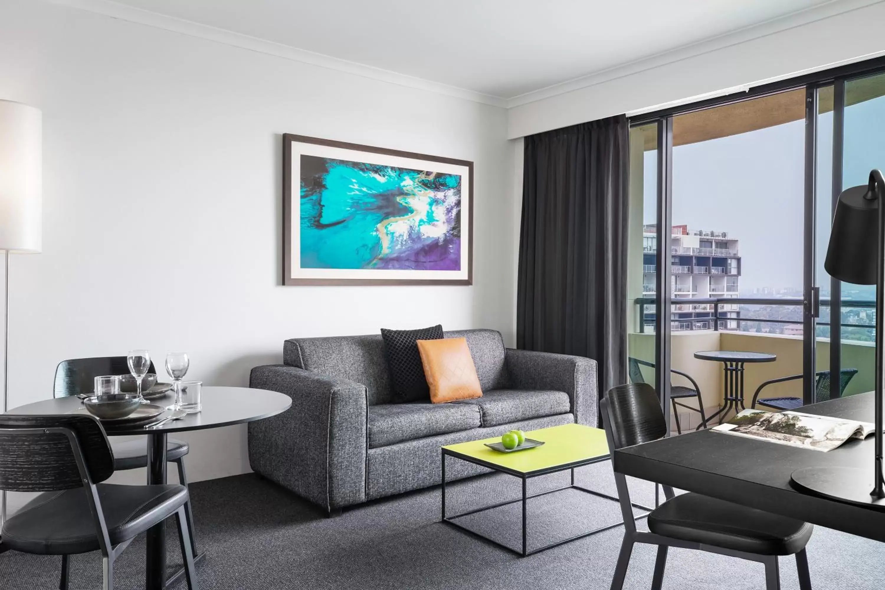 Living room, Seating Area in Mantra Parramatta