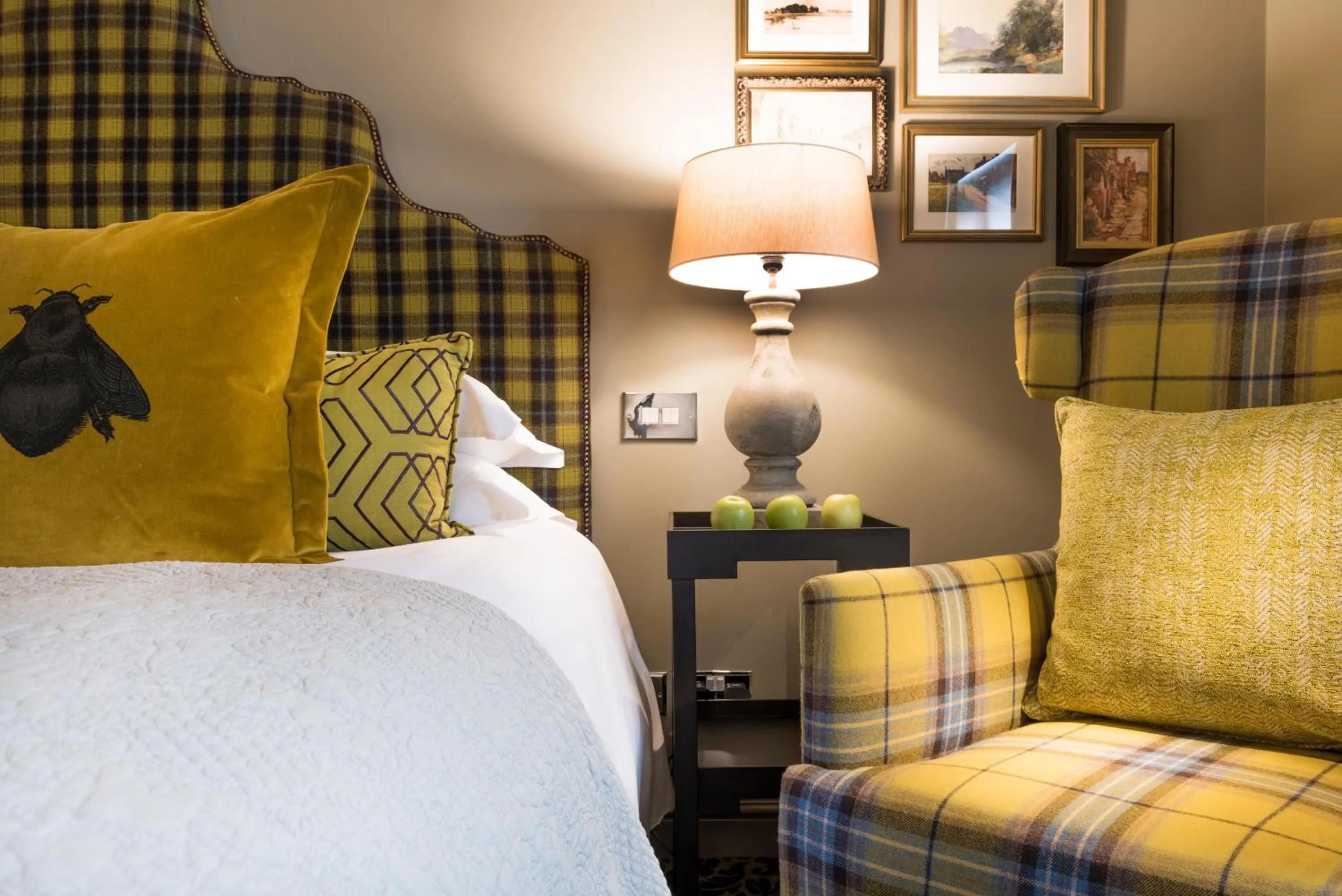 Bed in The Lygon Arms - an Iconic Luxury Hotel