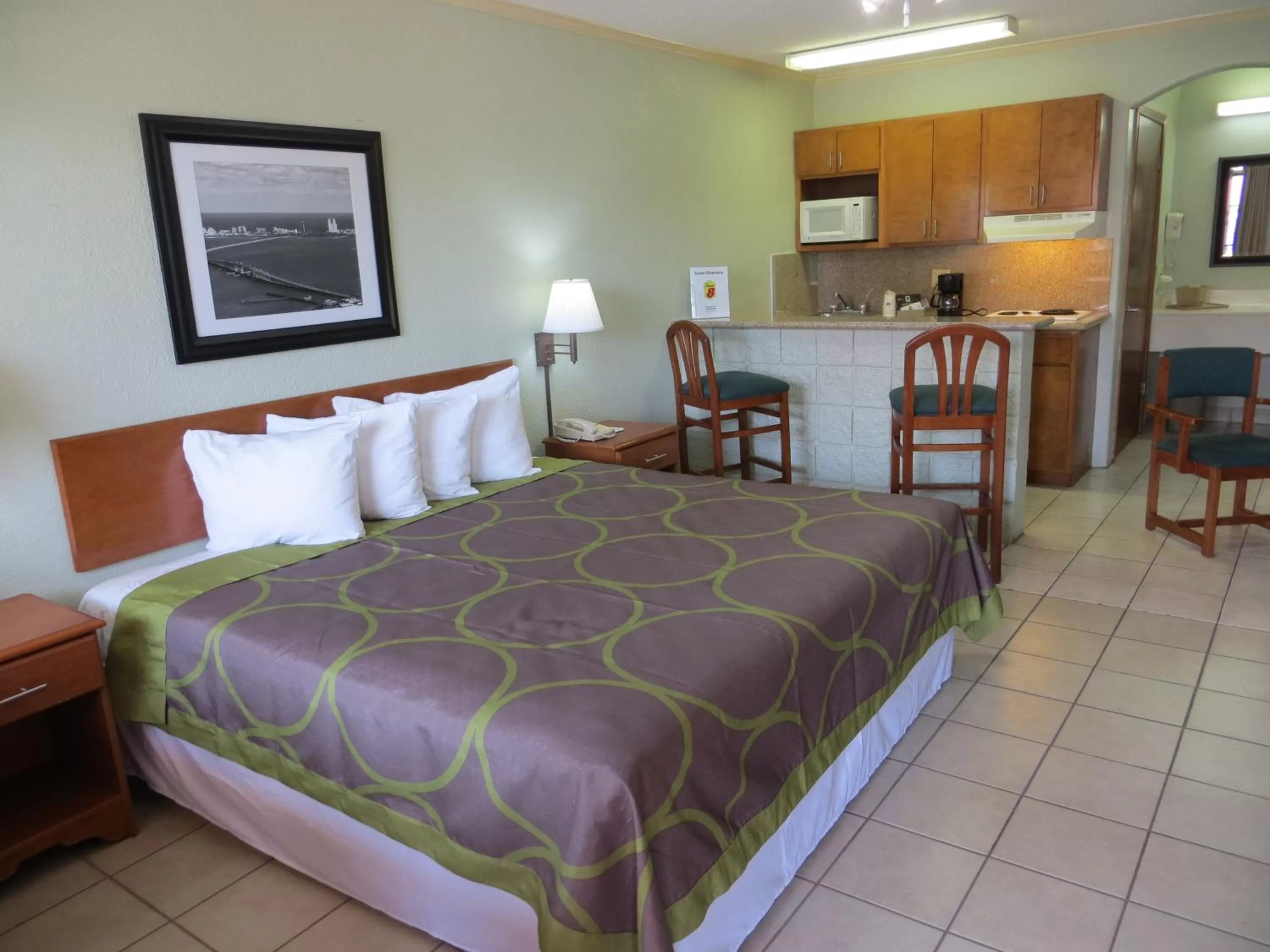 Bed in Super 8 by Wyndham South Padre Island