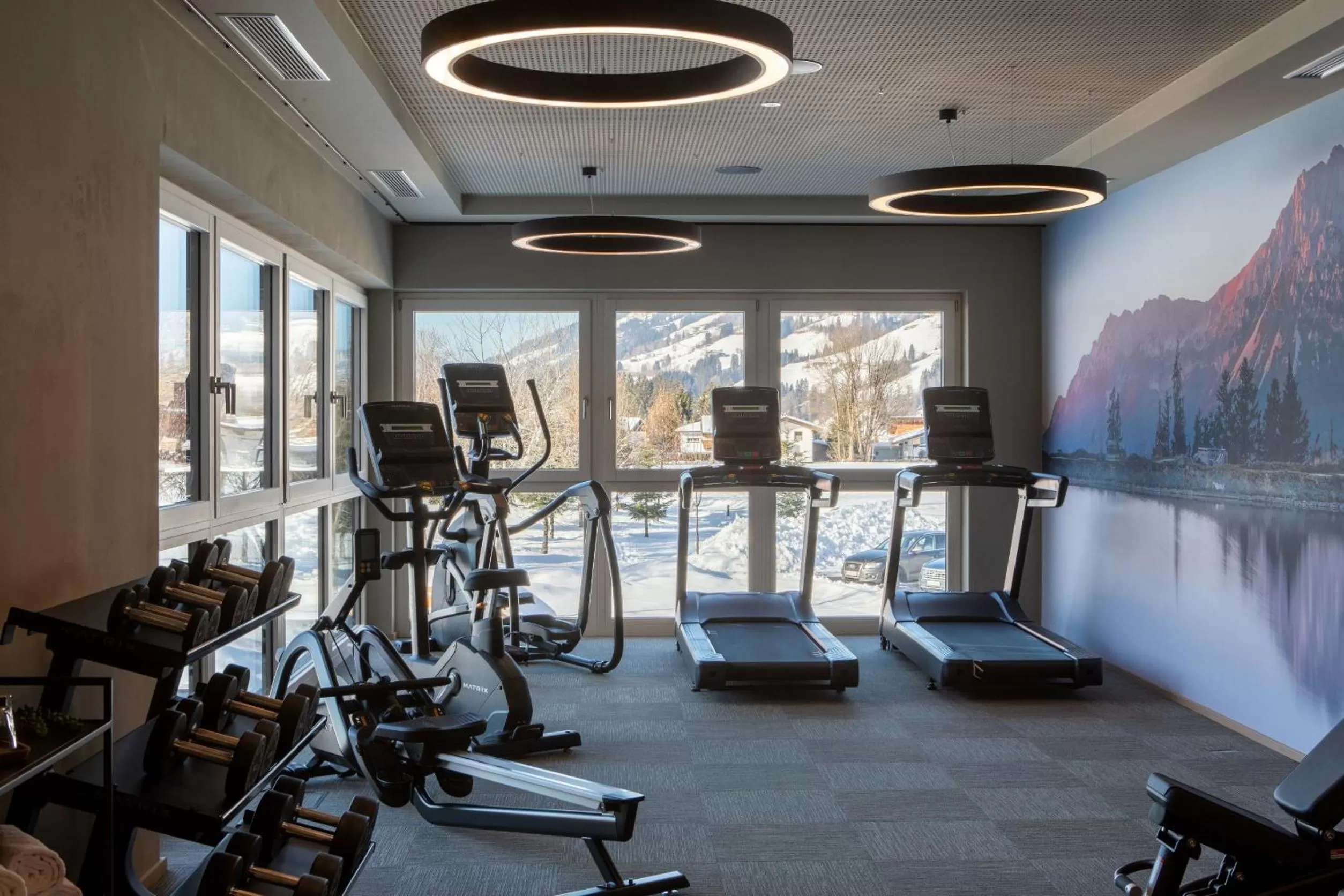 Fitness centre/facilities in APART Resort Westendorf