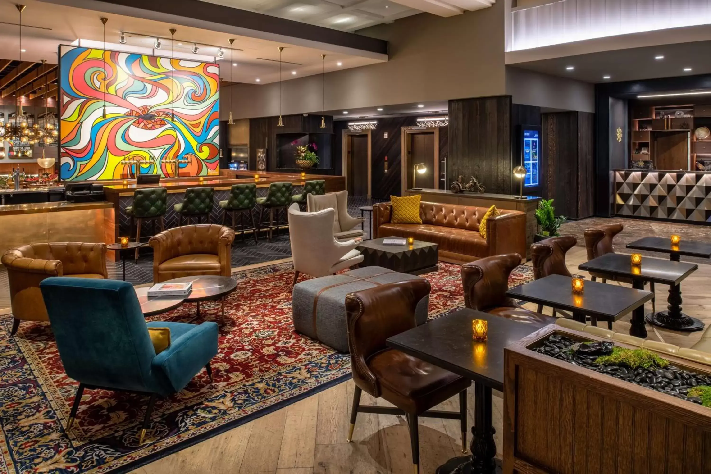 Lobby or reception in The Duniway Portland, A Hilton Hotel Lobby or reception in The Duniway Portland, A Hilton Hotel