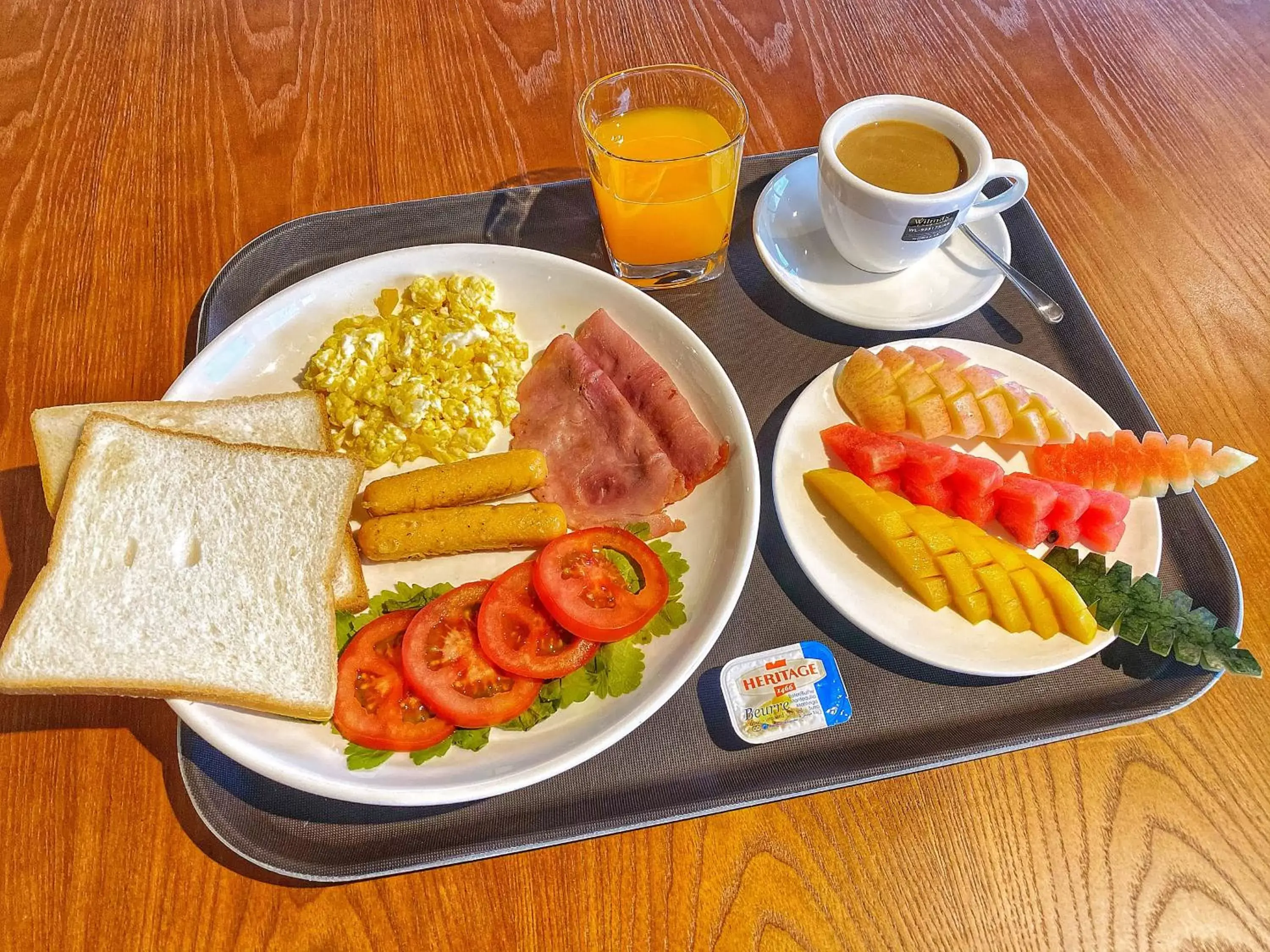 Continental breakfast in Yunfan Hotel