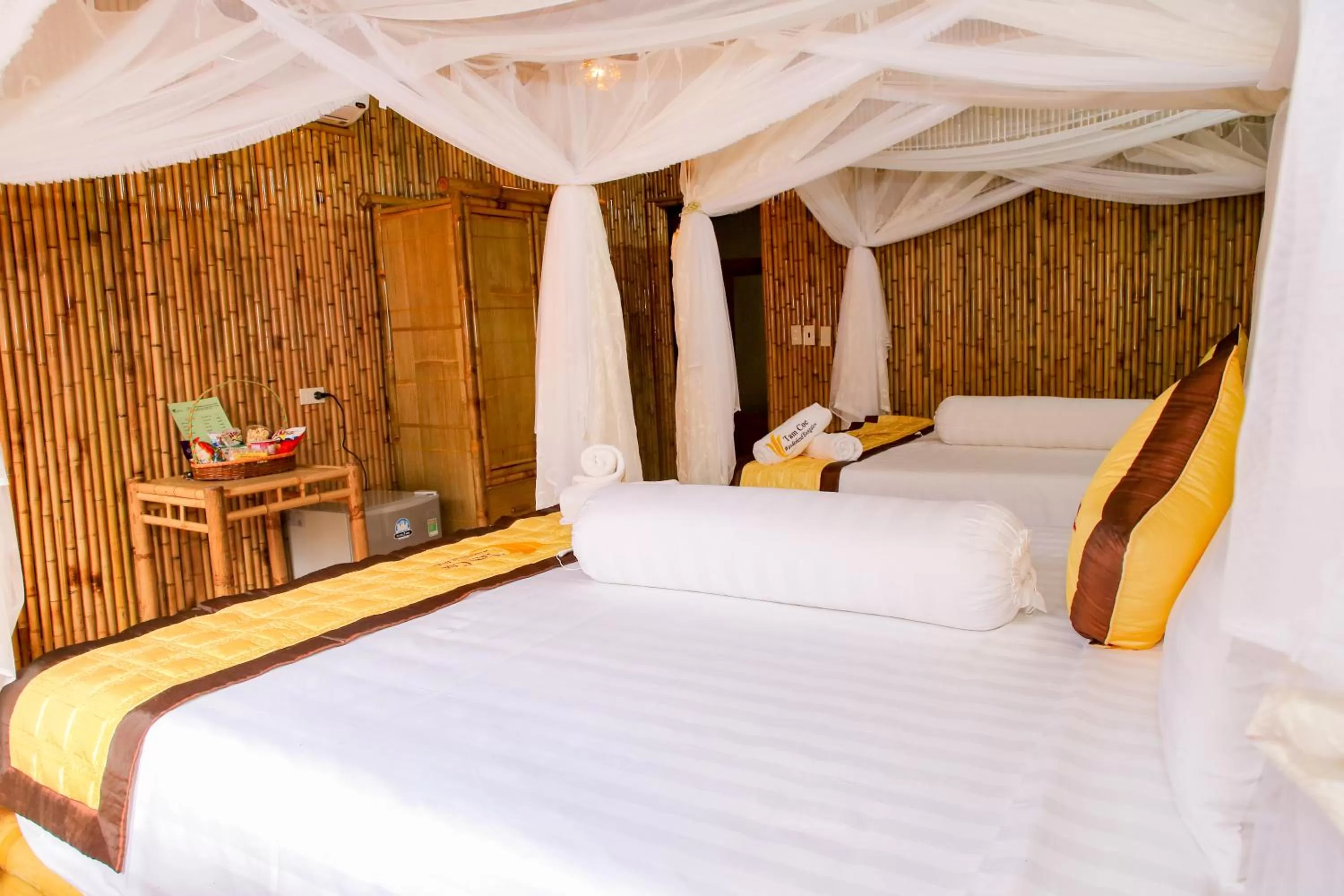 Bed in Tam Coc Wonderland Bungalow