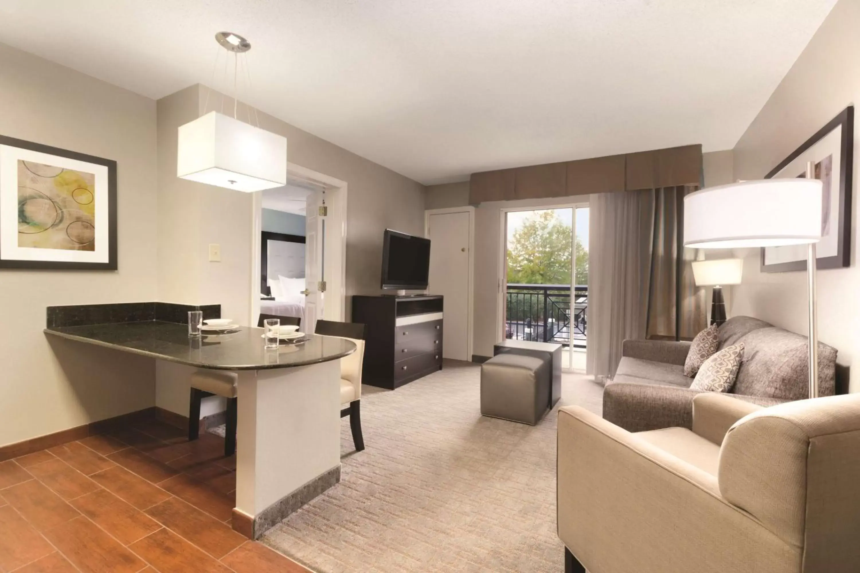 Living room, Seating Area in Homewood Suites by Hilton Atlanta-Alpharetta