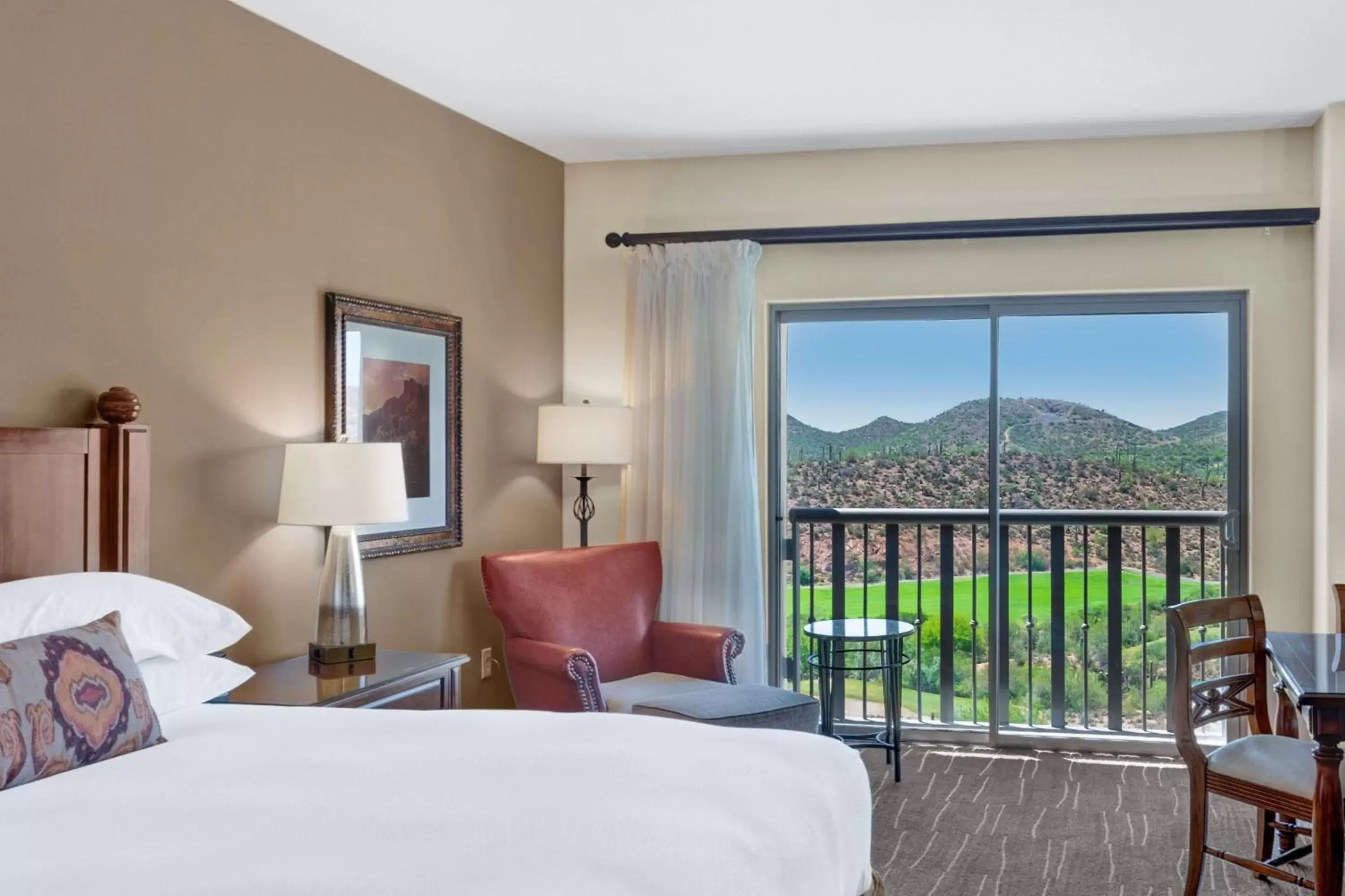 Lazy River or Golf View, Guest room, 1 King in JW Marriott Tucson Starr Pass Resort