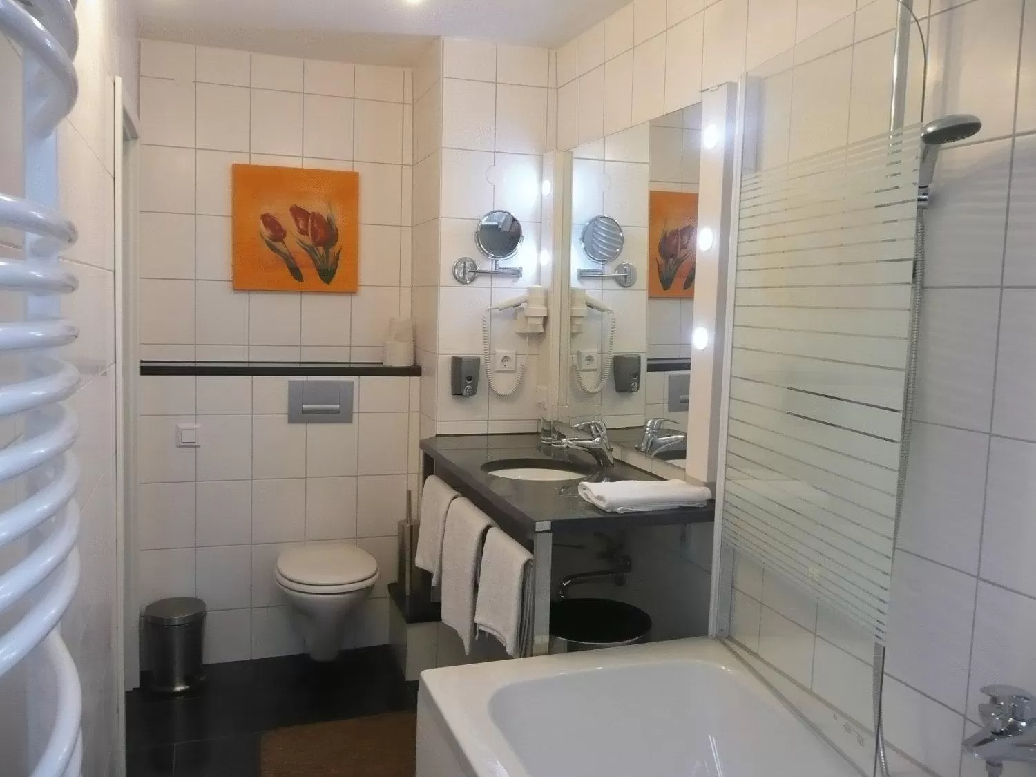 Shower in City Hotel