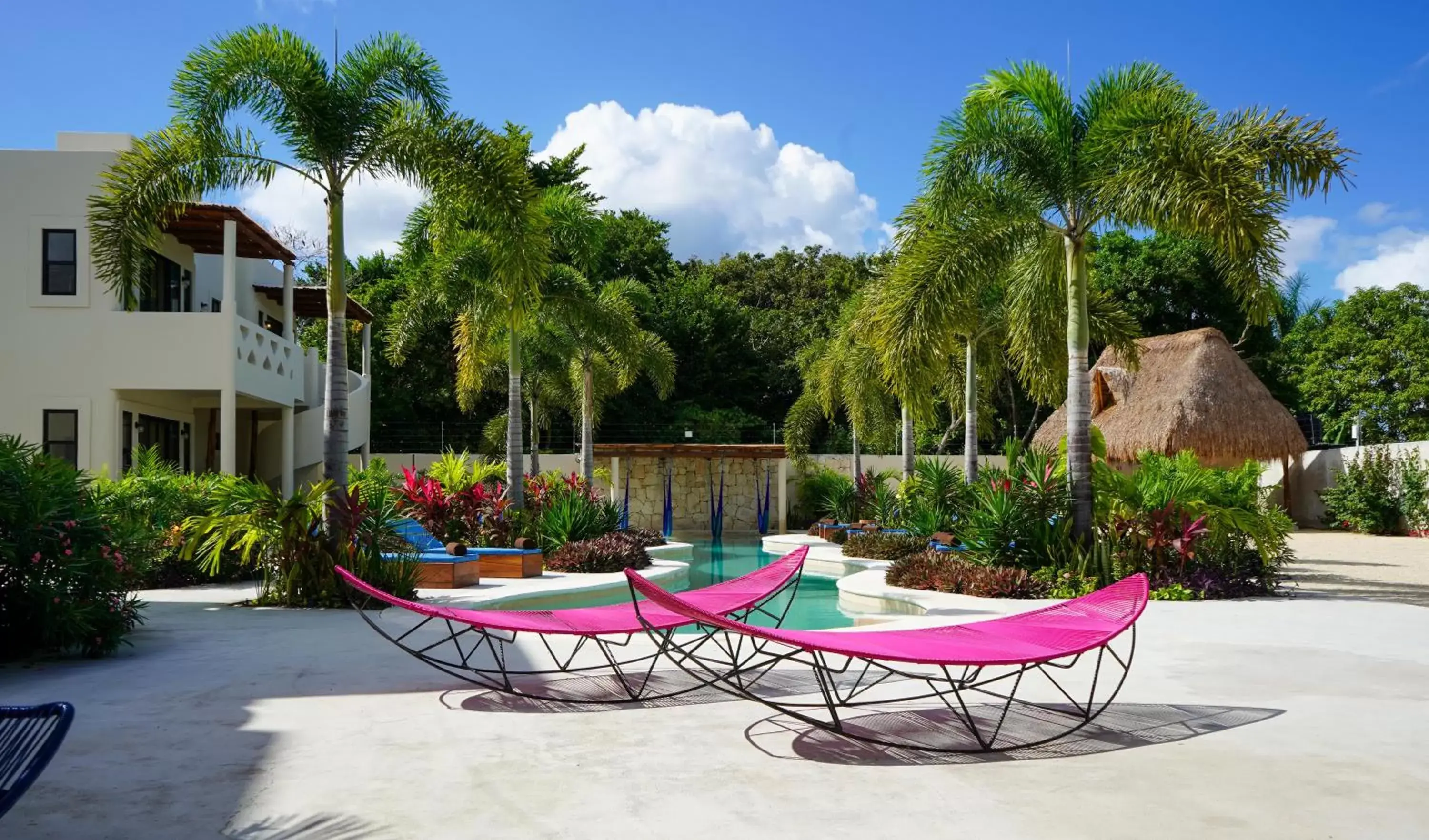 Swimming pool in Blue Palm Bacalar