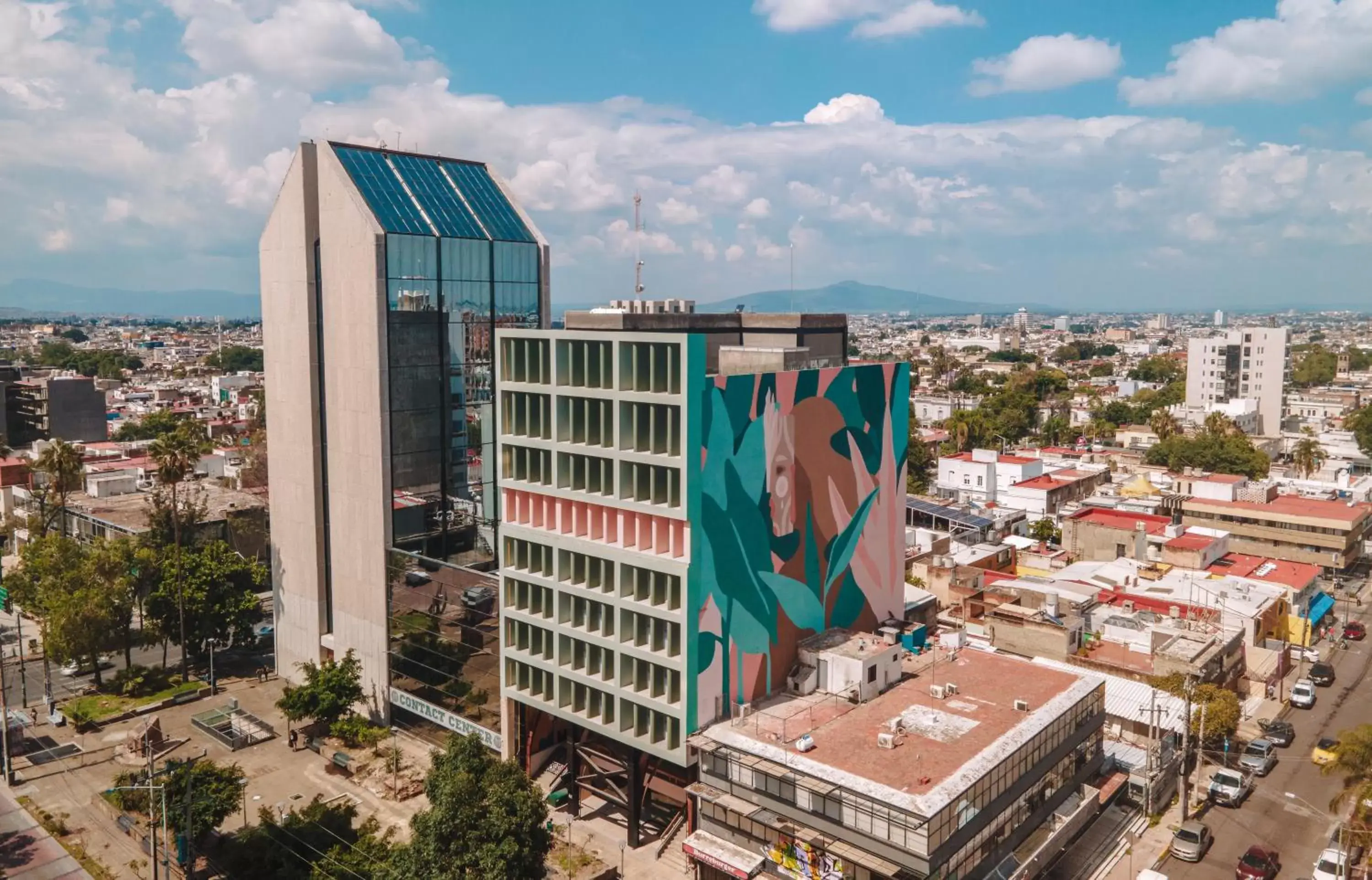 Property building, Bird's-eye View in Selina Guadalajara