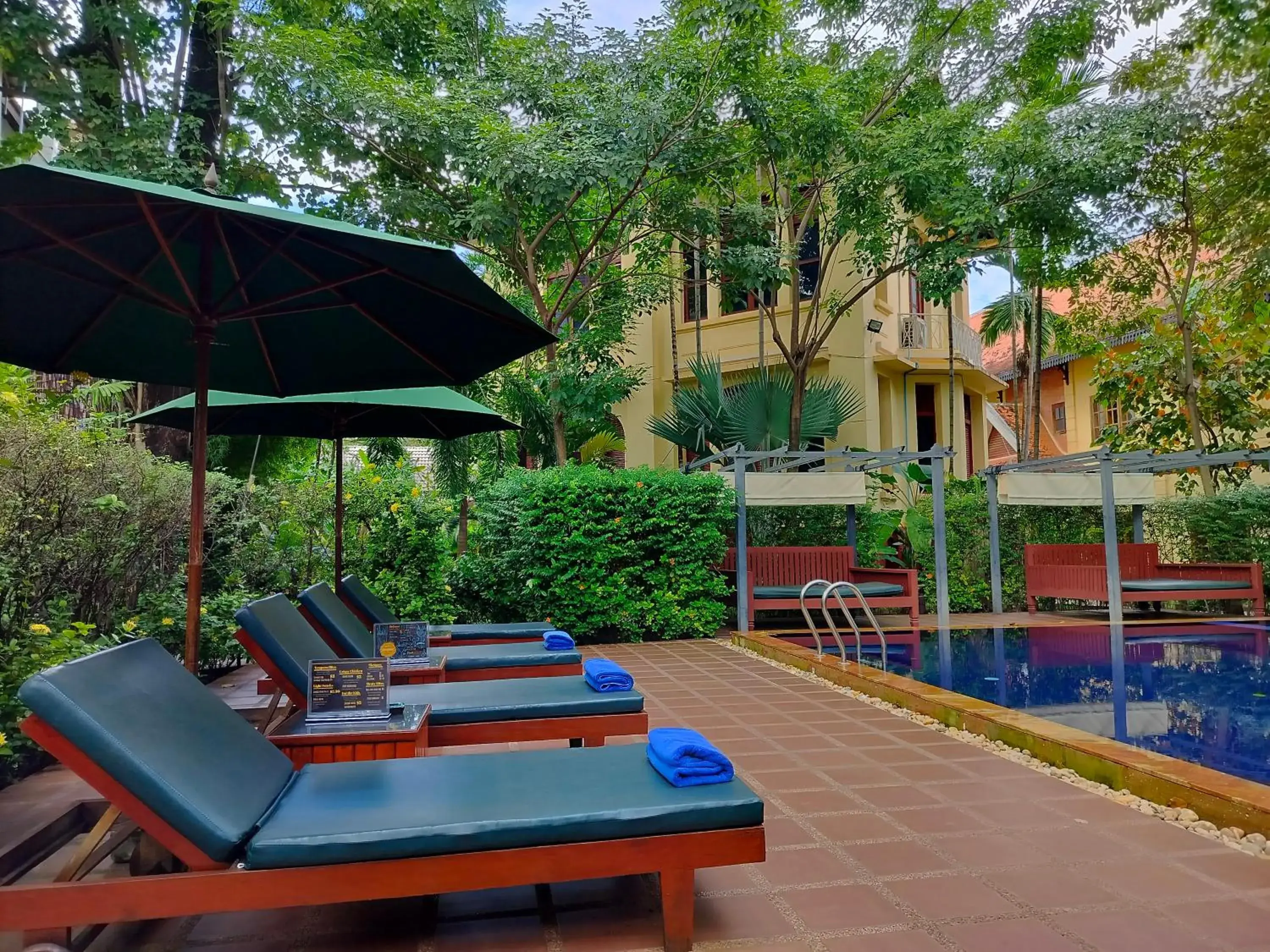 Swimming Pool in La Rivière d' Angkor Resort