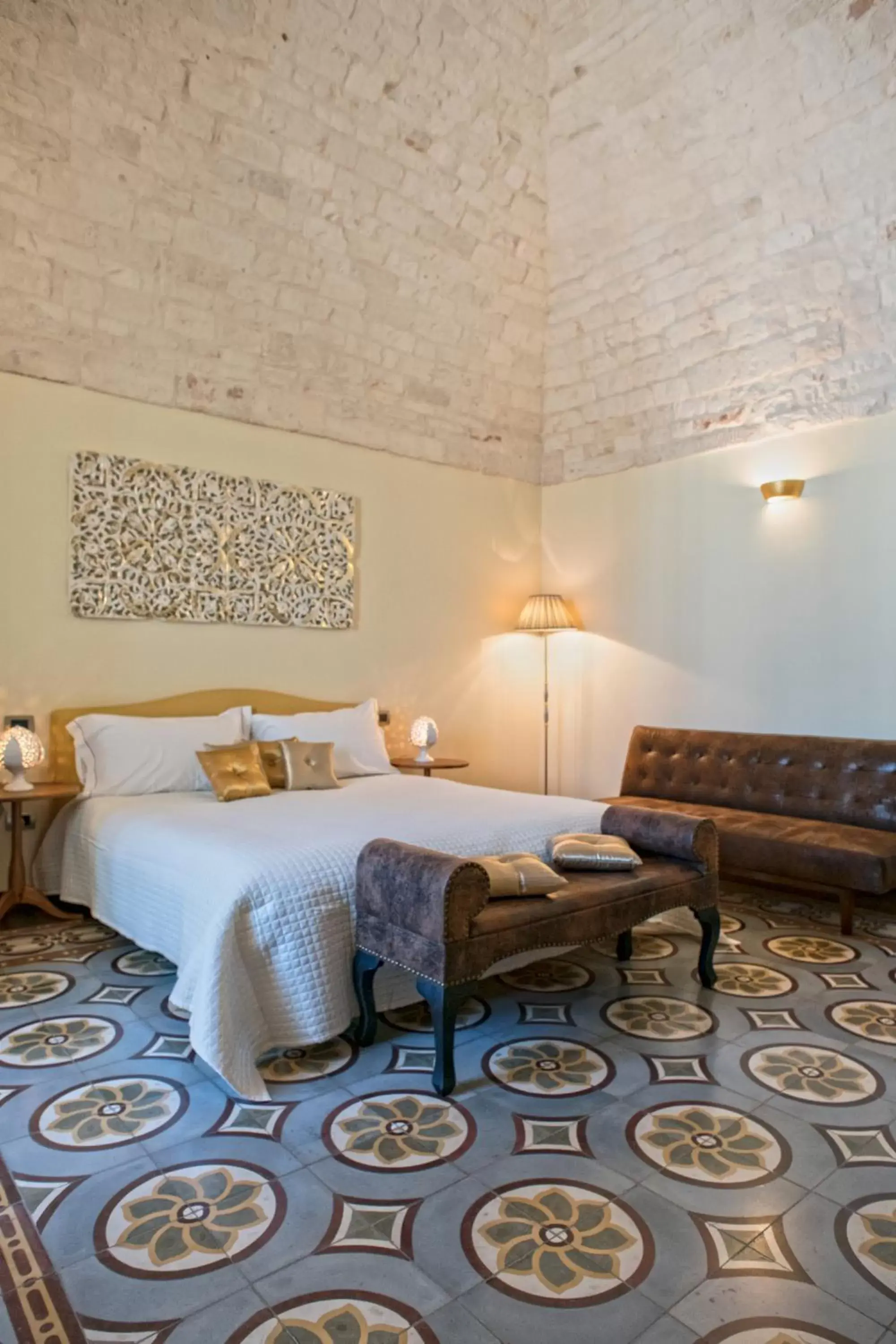 Bedroom, Bed in Perlage Suite Luxury B&B - Amazing view of Trulli