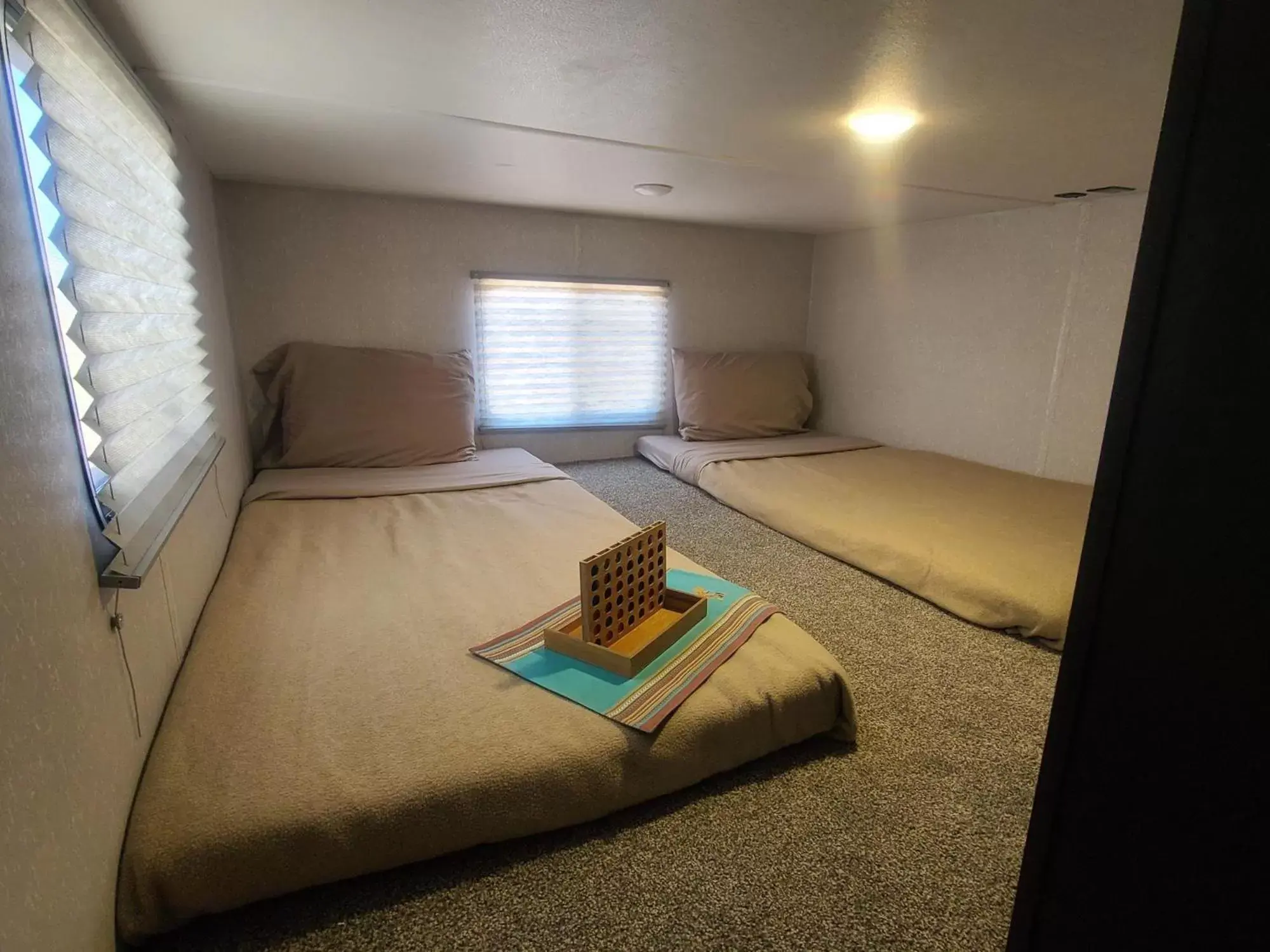 Bed in Grand Canyon RV Glamping