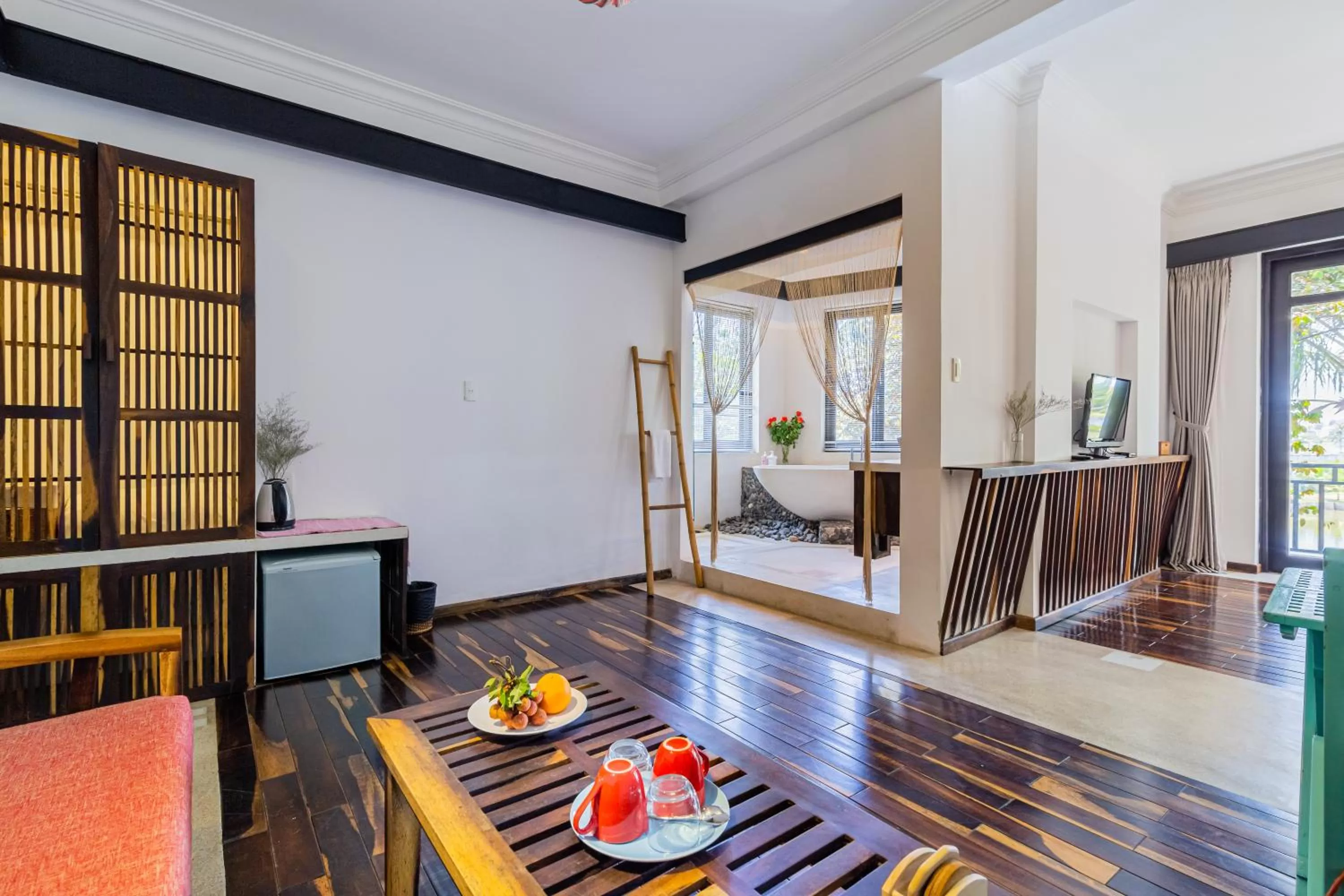 Seating area in Tra Que Mansion