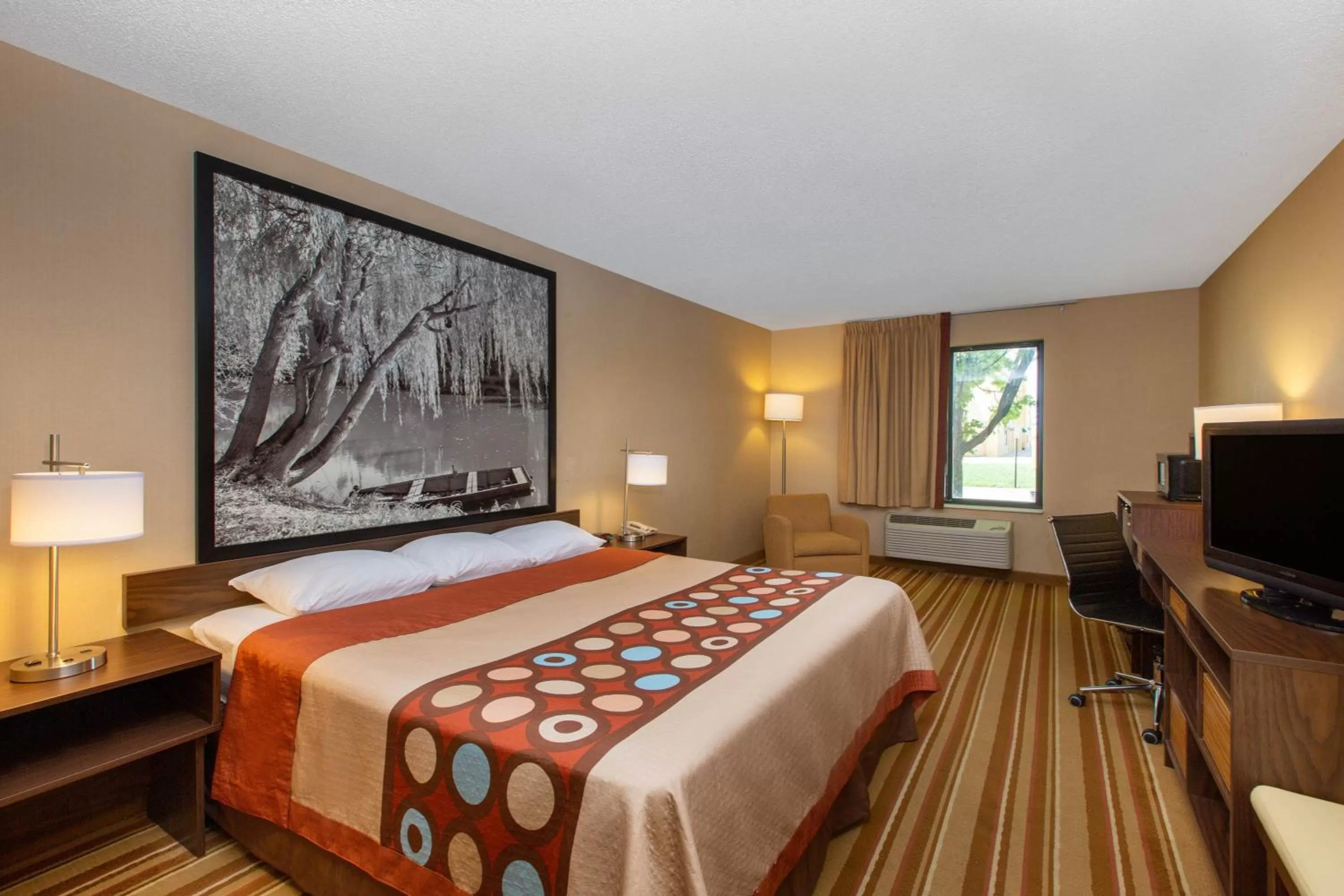 Bed in Super 8 by Wyndham Salina I-70