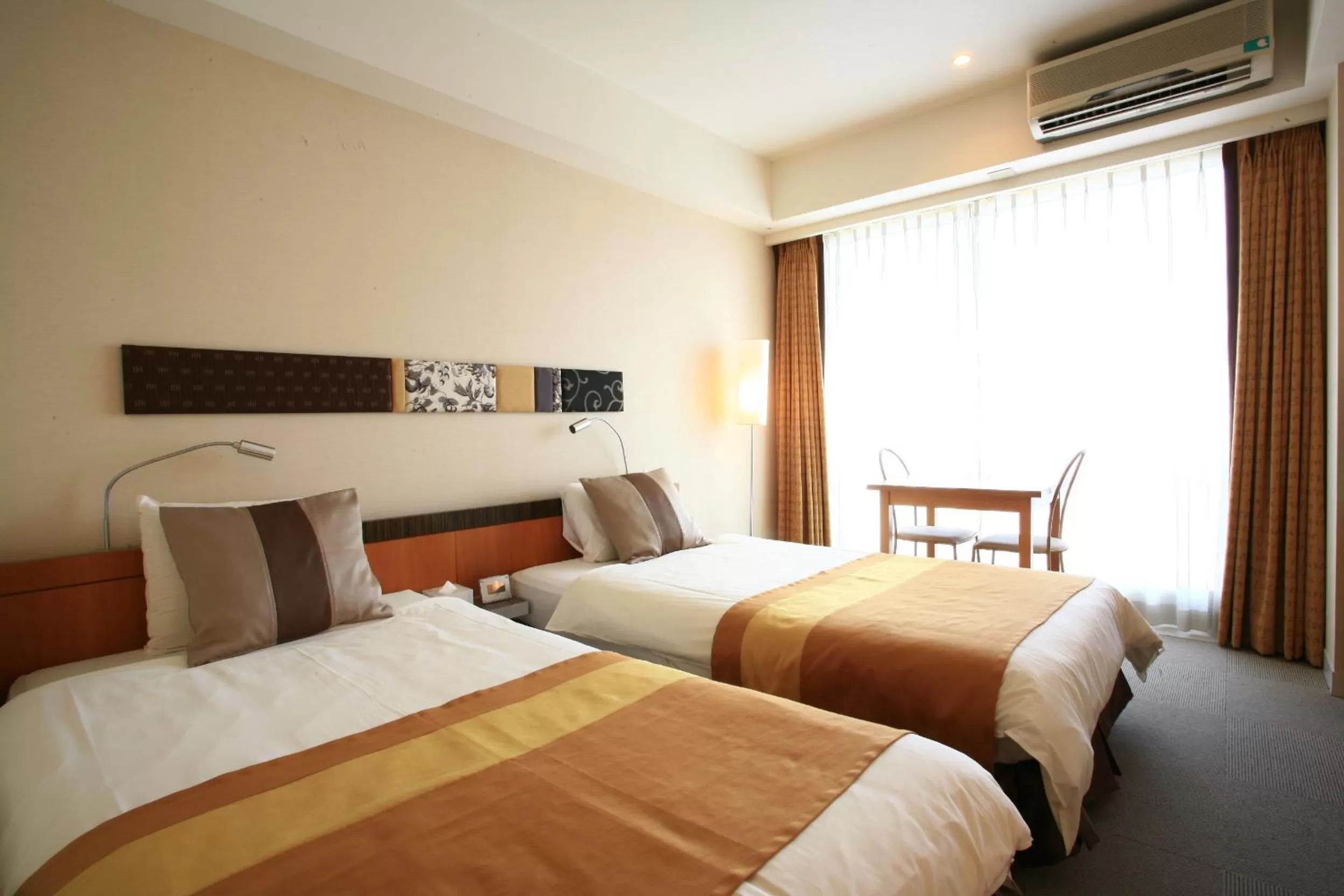 Bed in The Beach Tower Okinawa