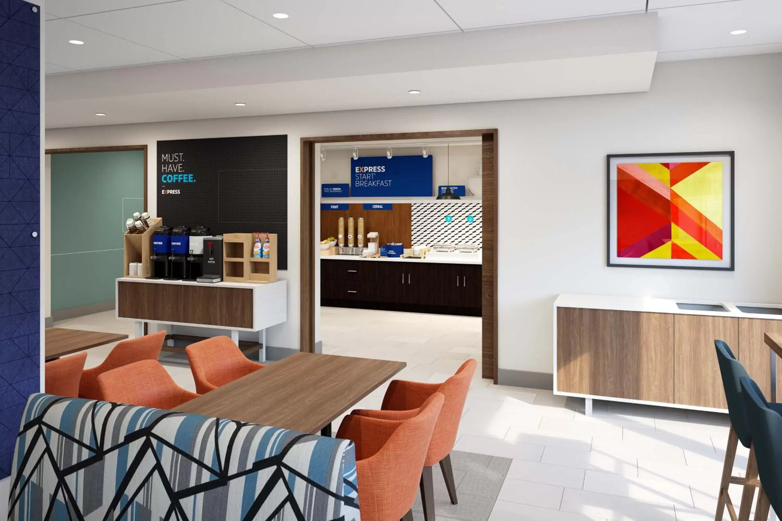 Breakfast, Restaurant/Places to Eat in Holiday Inn Express Atlanta Airport - North, an IHG Hotel