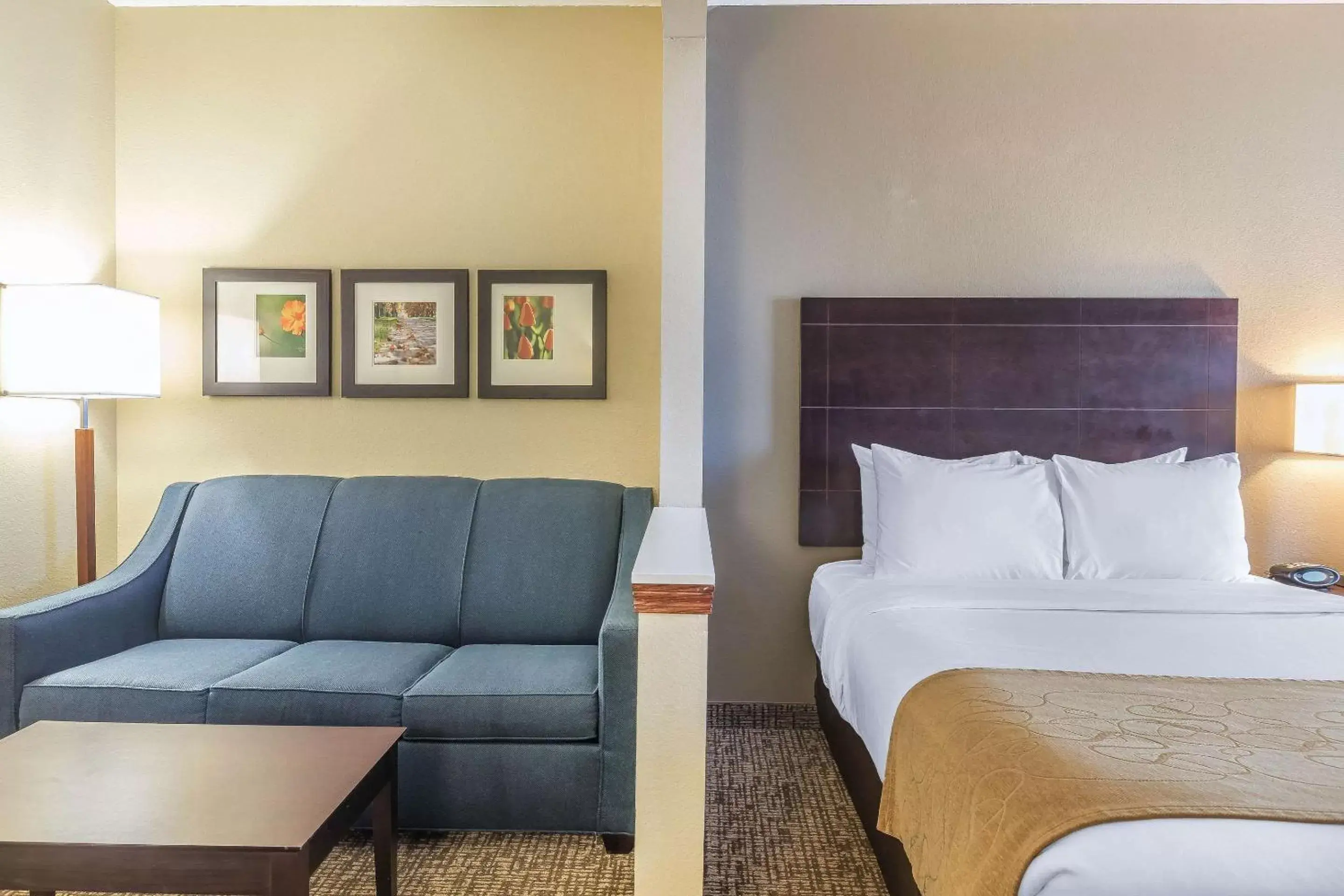 Bed in Comfort Suites North Fort Wayne