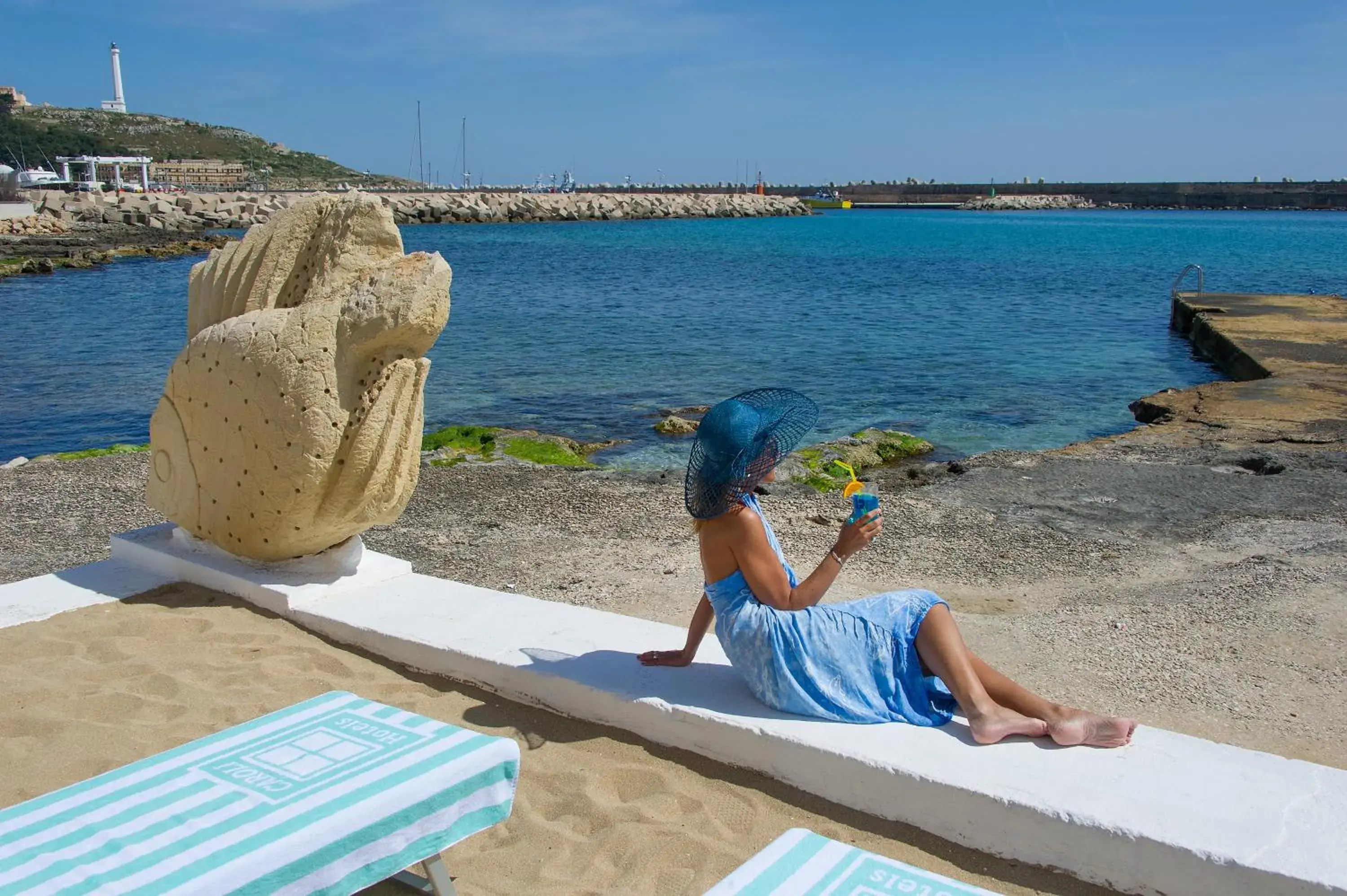 Solarium, Beach in Hotel Terminal - Caroli Hotels